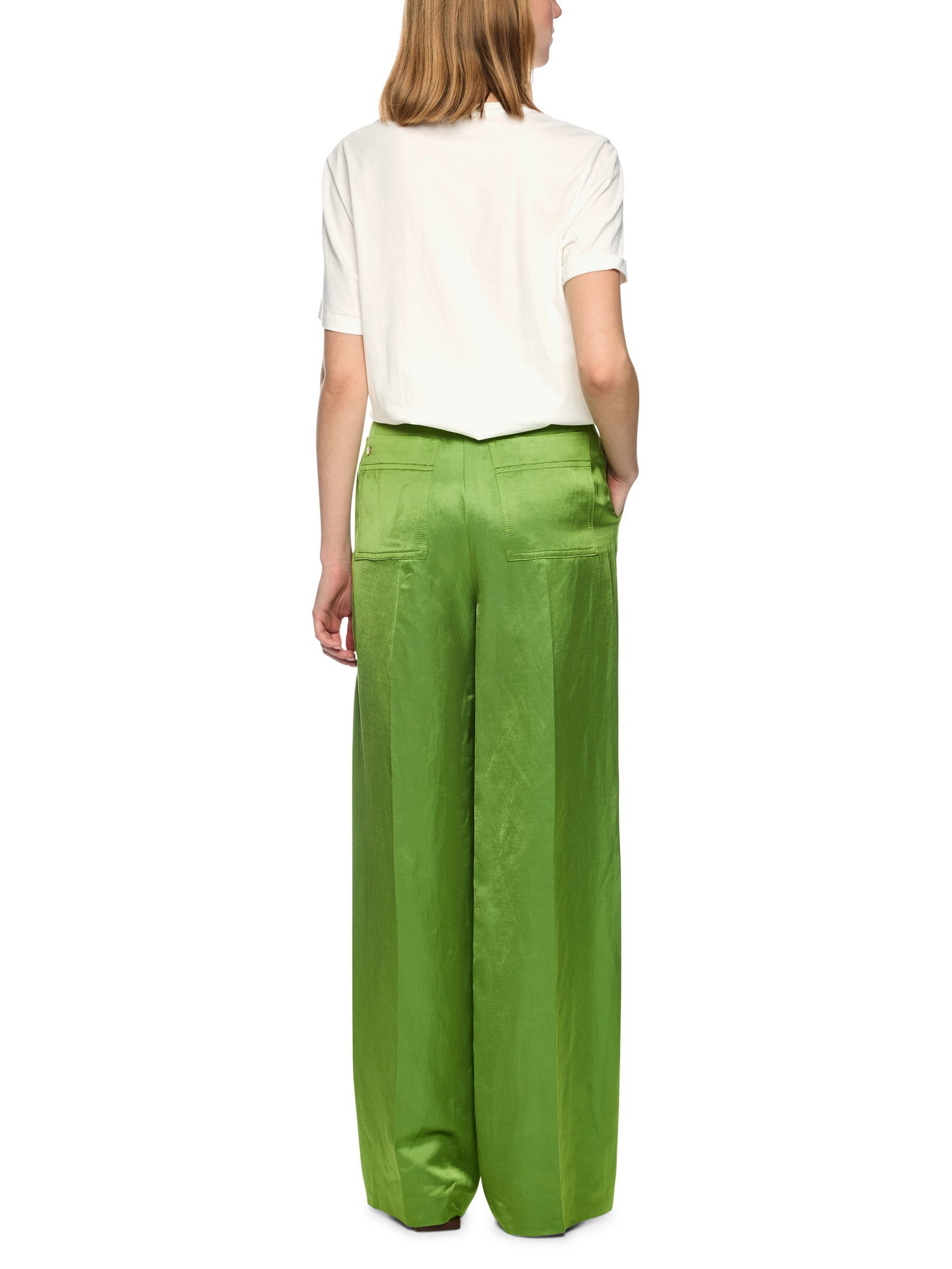 Marc Cain Collections |  Baumwoll-Shirt mit Leo-Motiv | 38 | off-white