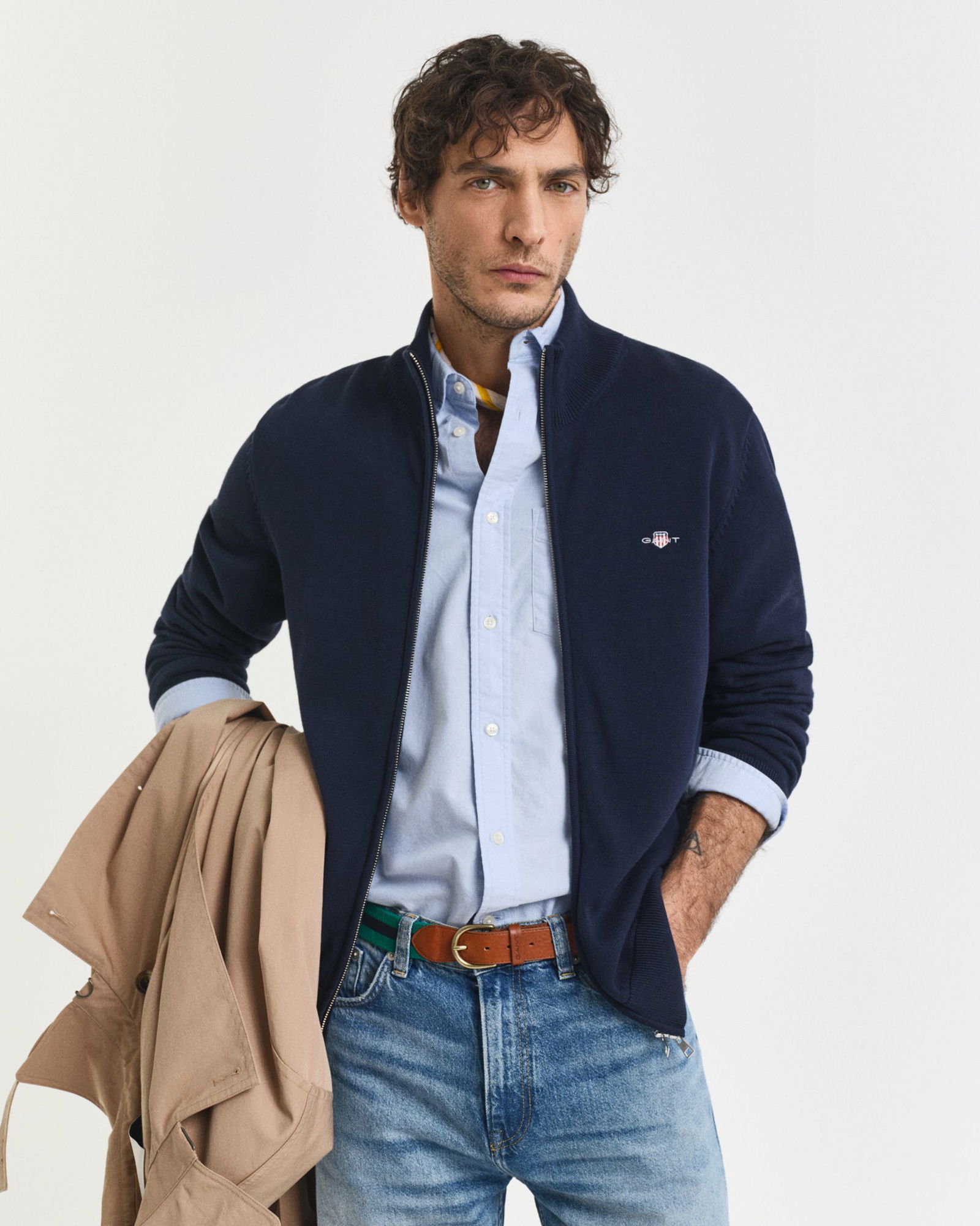 4321a6a4b7726f8c7c227ba2e9e75569 Gant | Gant Strickjacke | Cardigan | XL | evening blue
