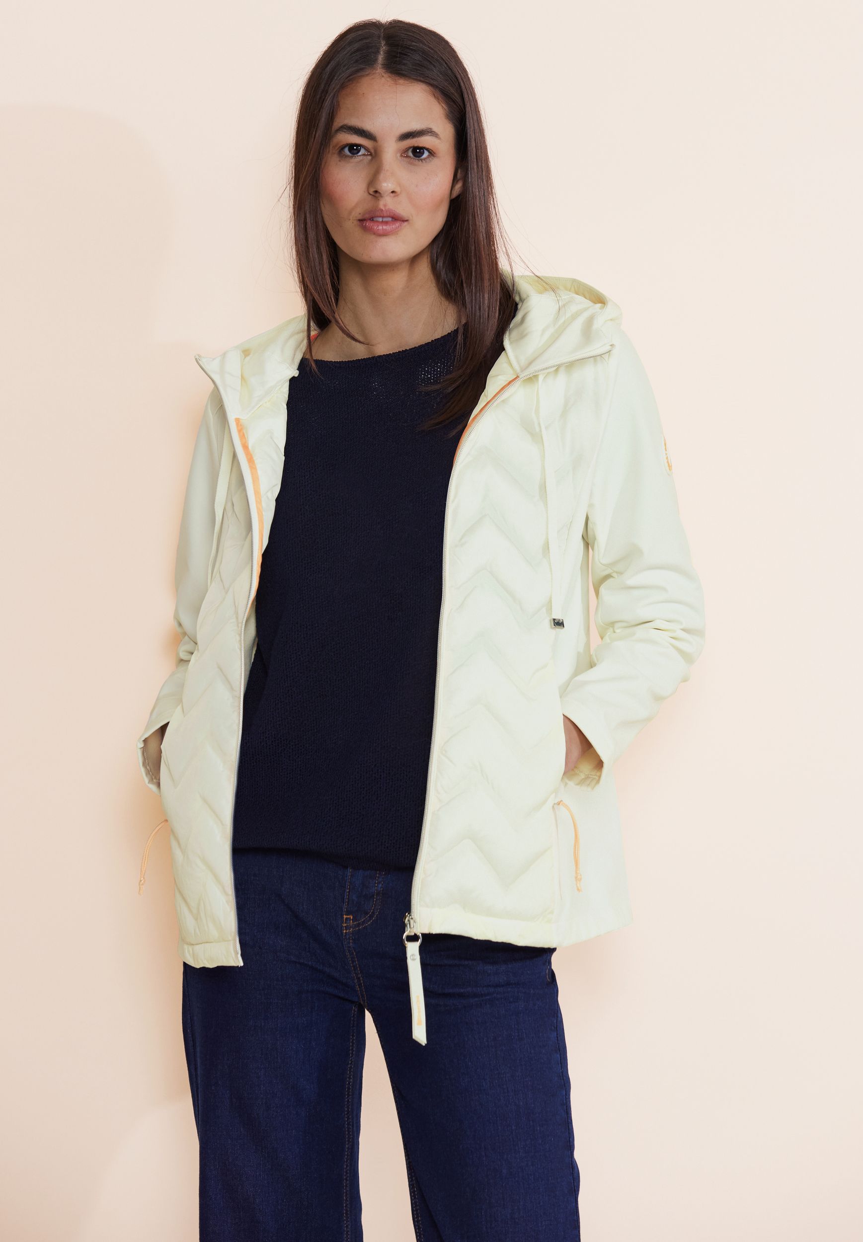 Street One |  Street One Steppjacke  | 38 | snow cream