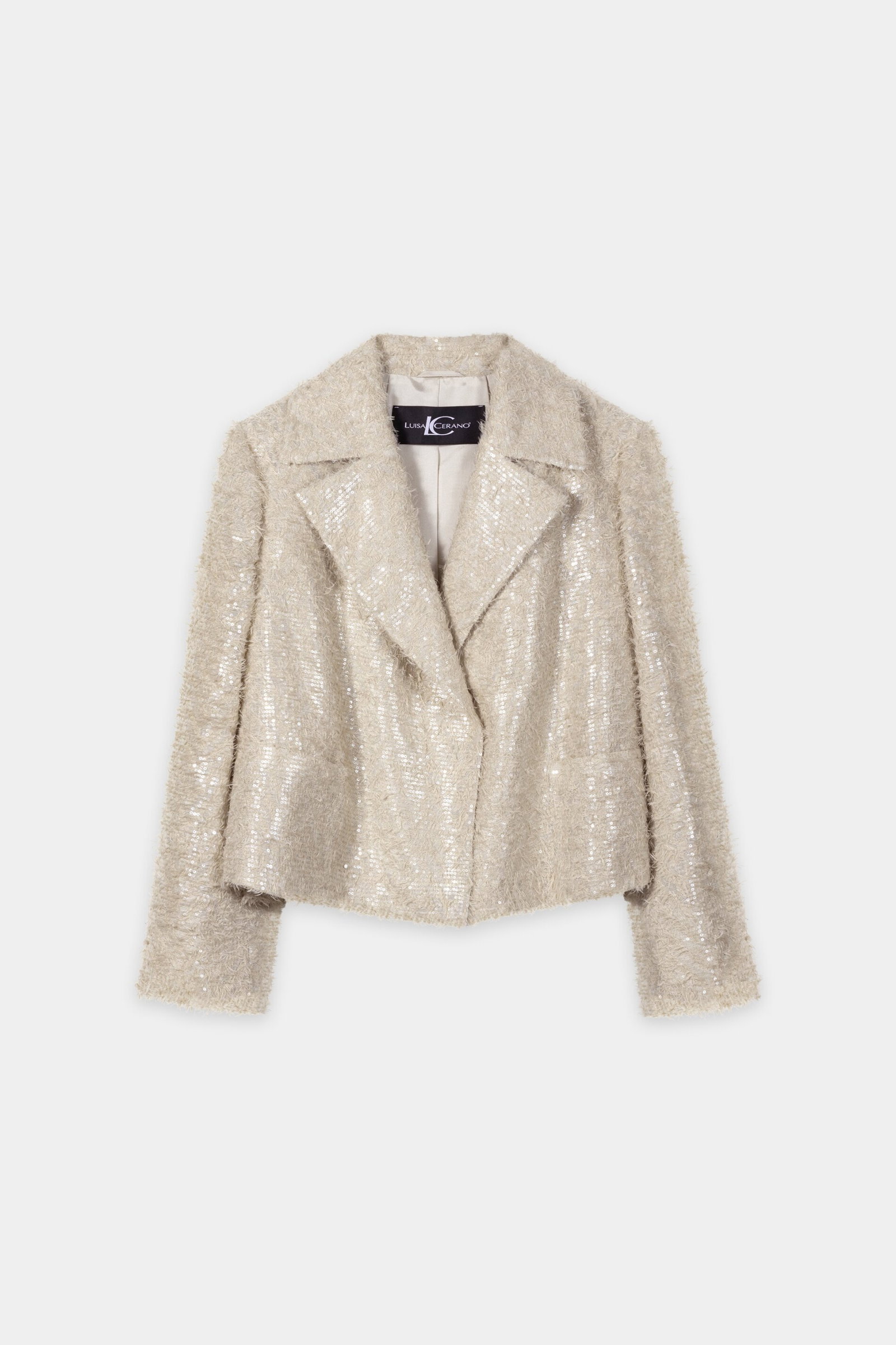Luisa Cerano kurze Cabanjacke aus edlem Fil Coupé #1
