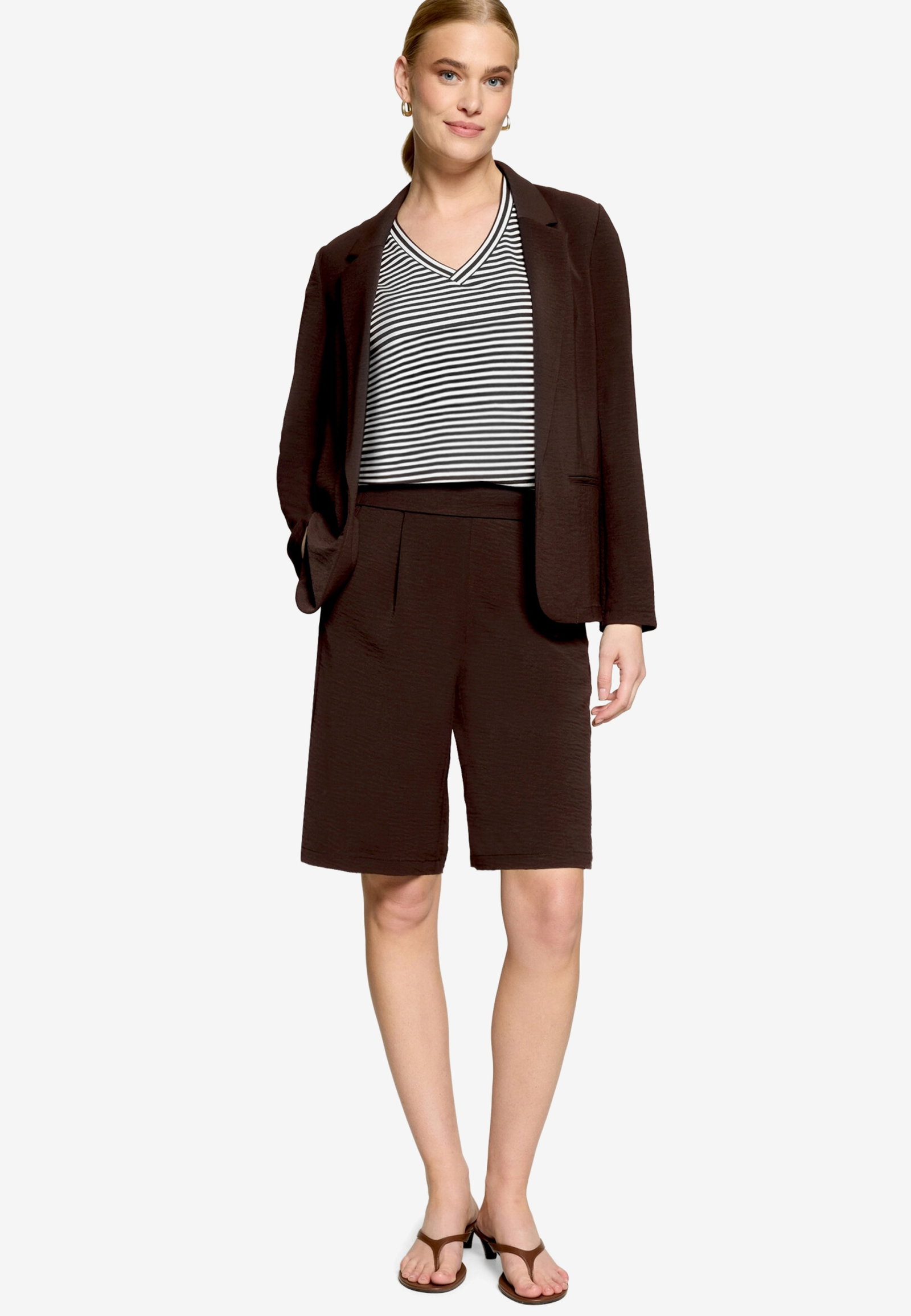 Shorts Casual, Chocolate Plum #4