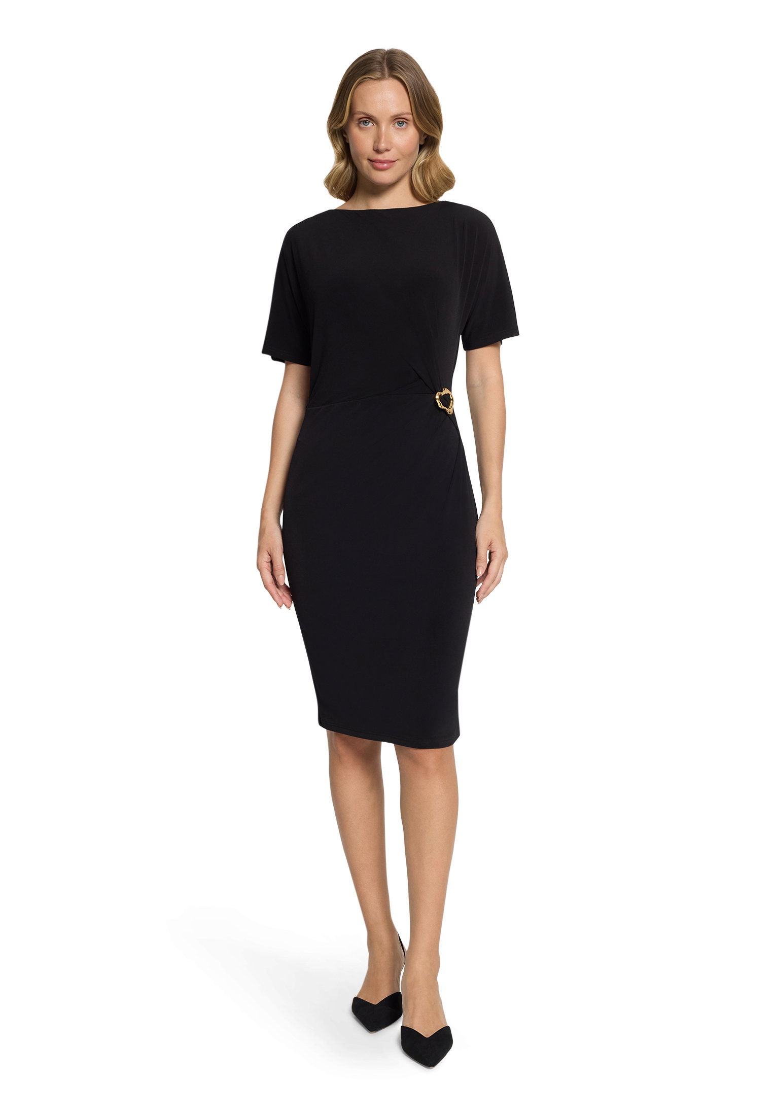 Kleid Kurz 1/2 Arm, Black #3