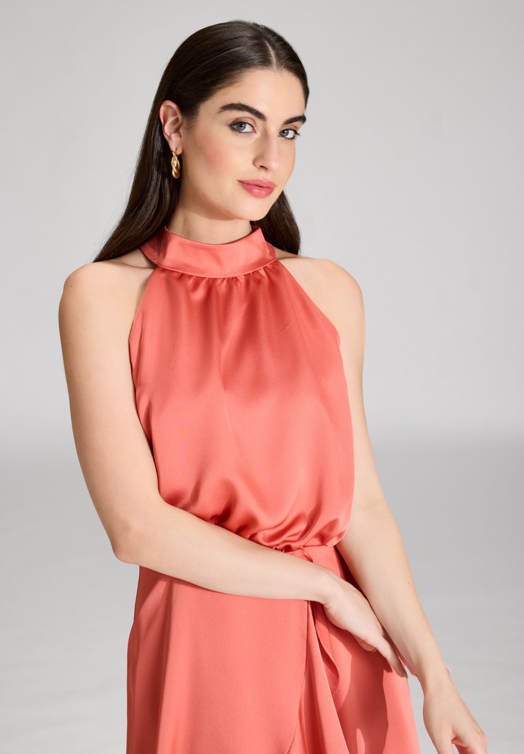 SWING |  SWING Kurzes Kleid  | 36 | terracotta