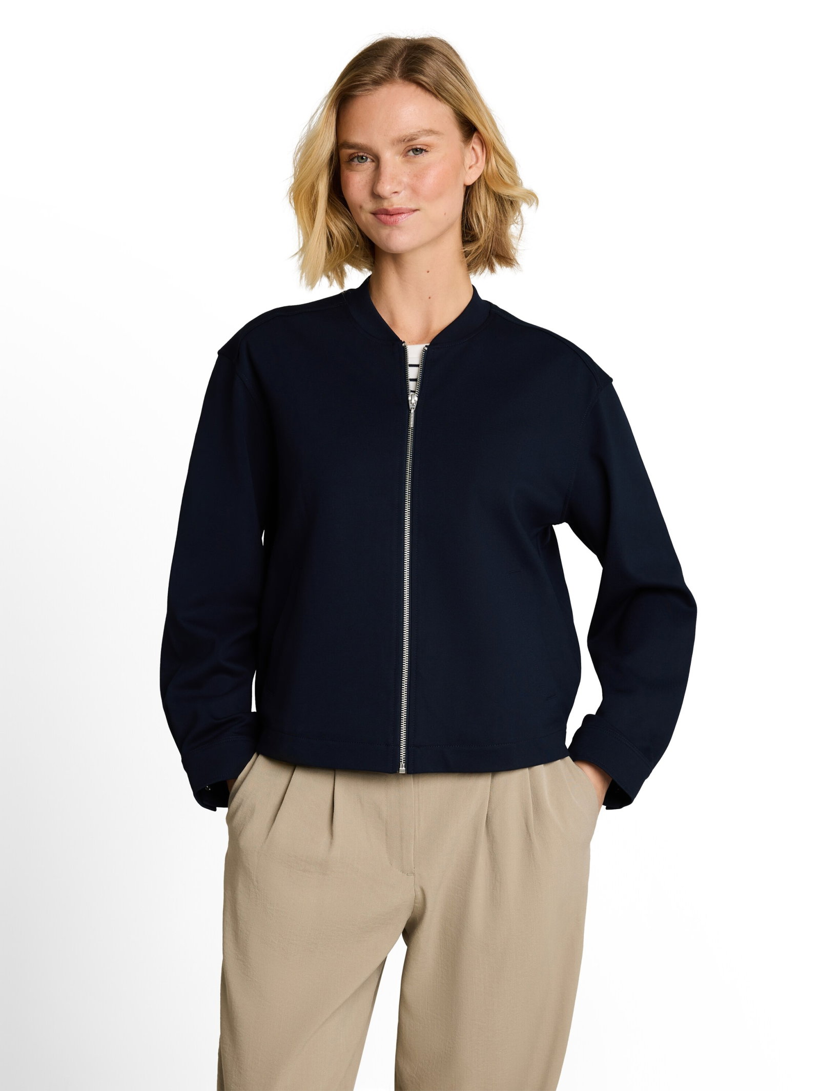 blazer bomber style, sky captain blue #6