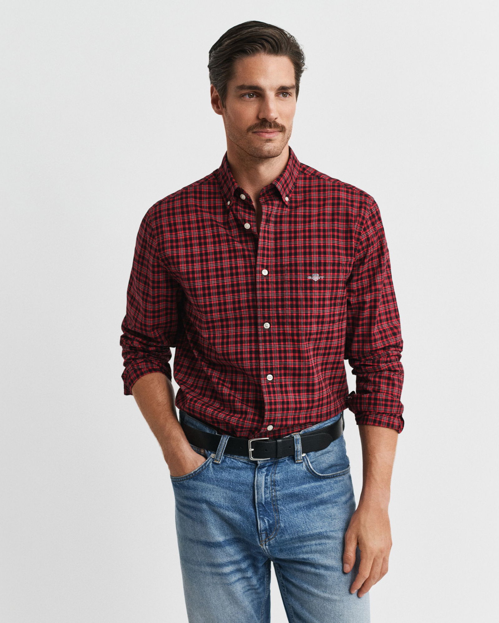 Gant |  Gant Hemd Modern Fit  | XL | ruby red
