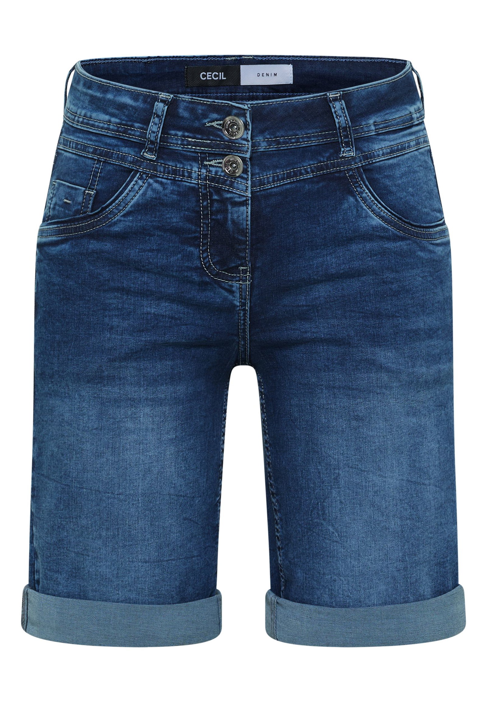 CECIL |  CECIL Shorts  | 34 | mid blue used wash