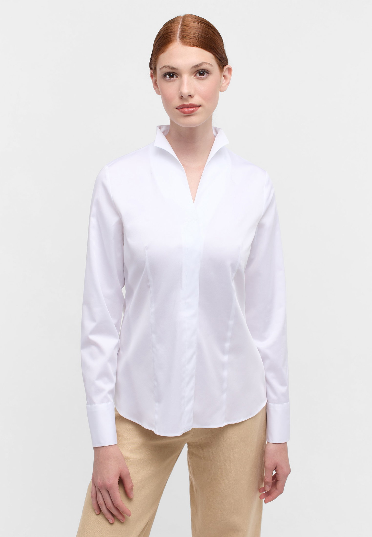 Eterna Bluse Satingewebe Langarm #2
