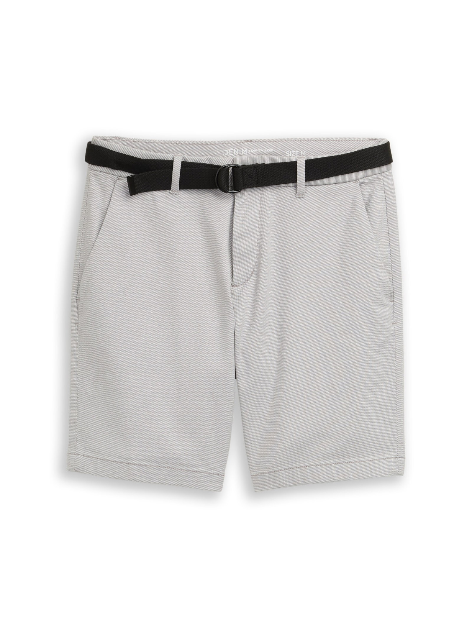 regular structured chino short, grey white twill structure #1