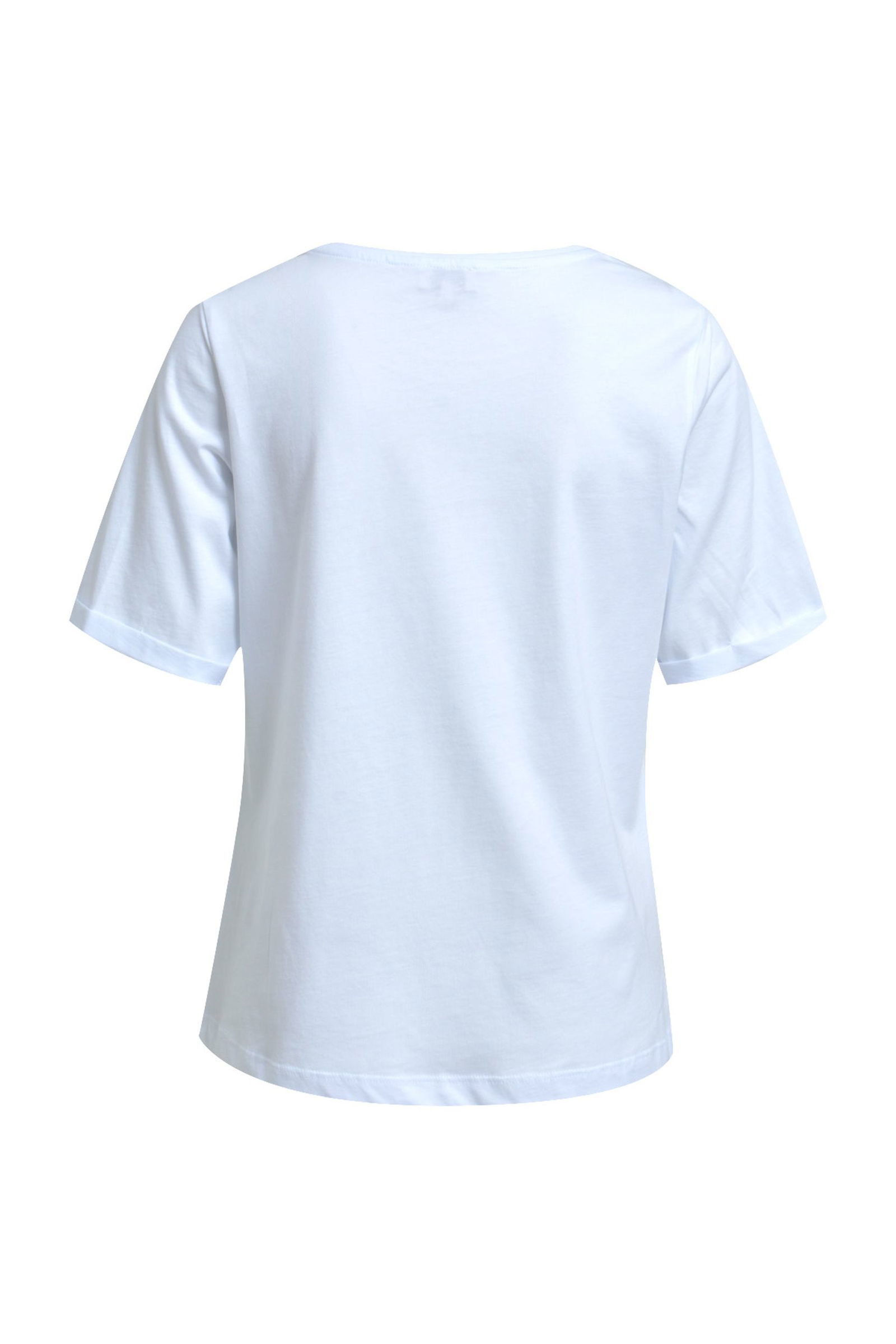 Milano |  roundneck t-shirt w/ AW 1/4 sleeve | XL | white