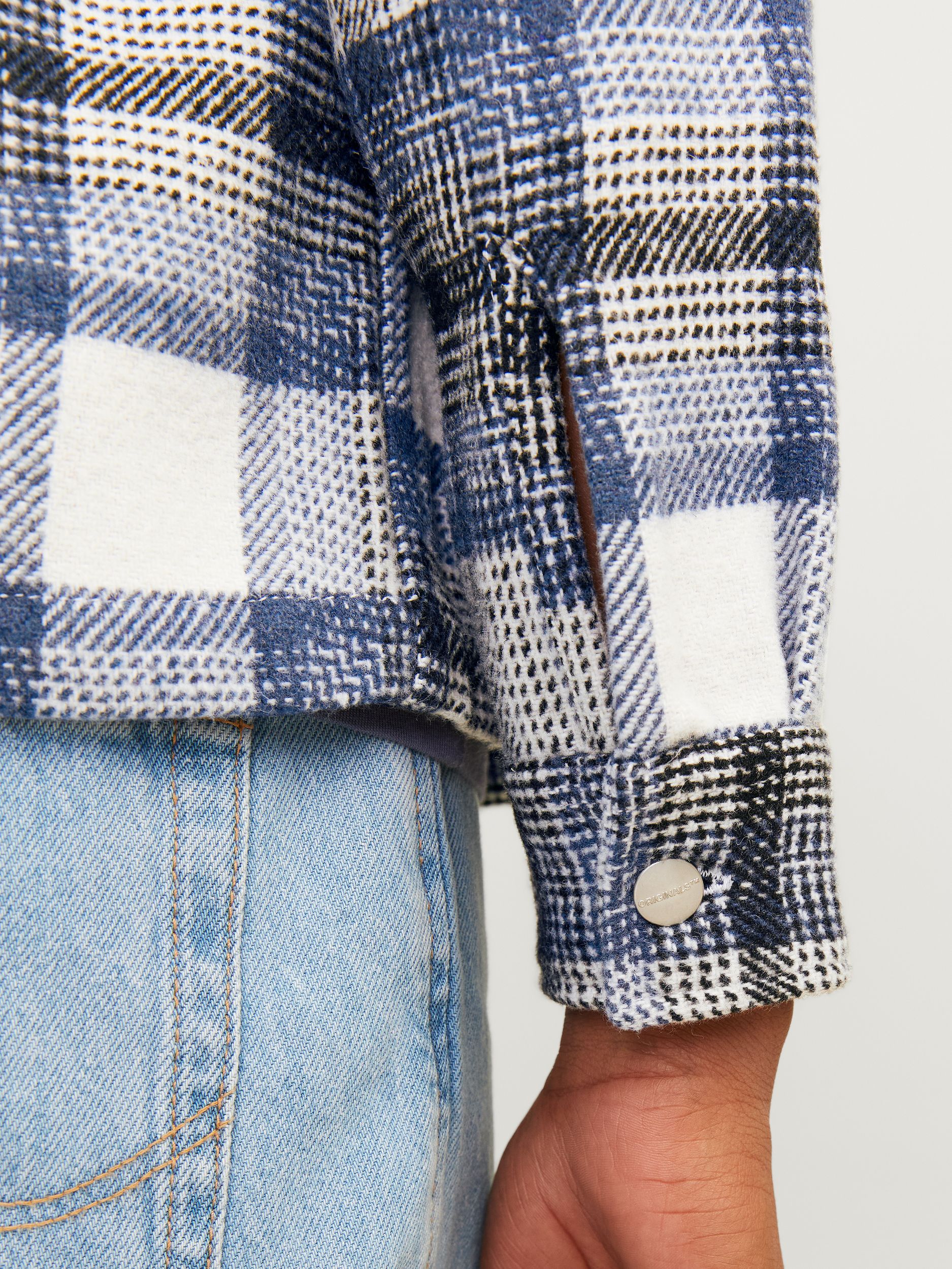 Jack&Jones |  JORVESTERBRO CHECK OVERSHIRT LS JNR | 164 | nightshadow blue