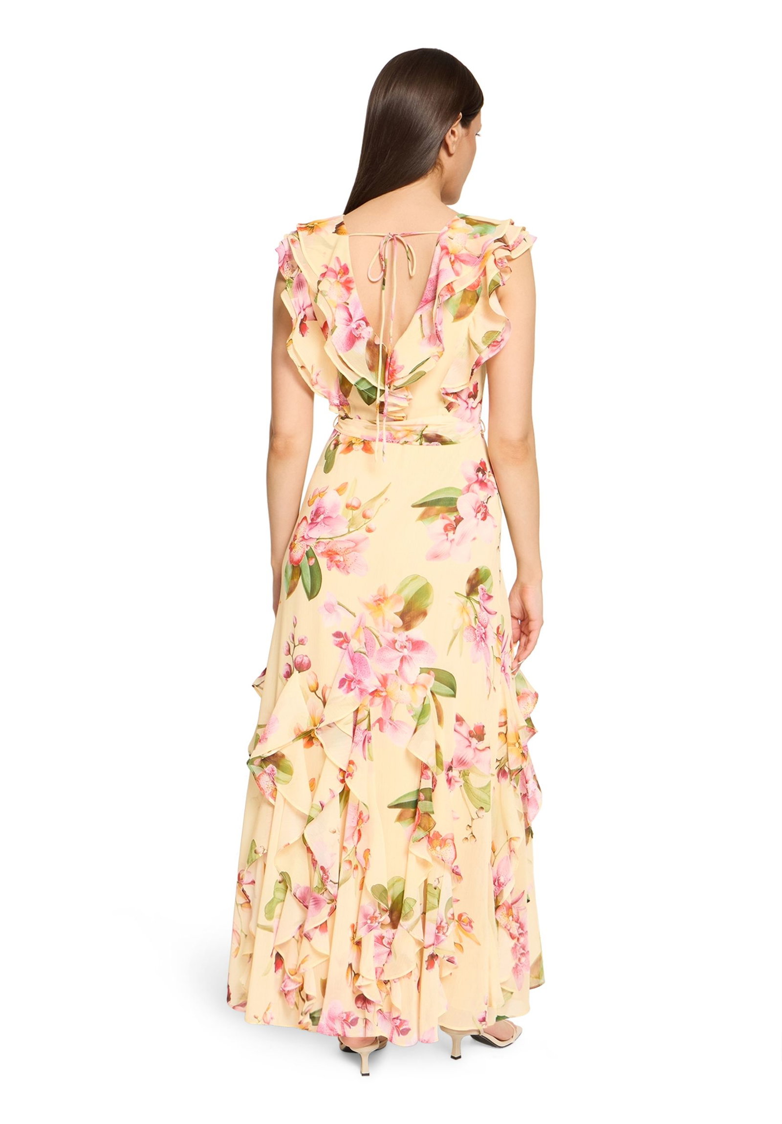 V by Vera Mont |  V by Vera Mont Langes Kleid  | 38 | Yellow/Rosé