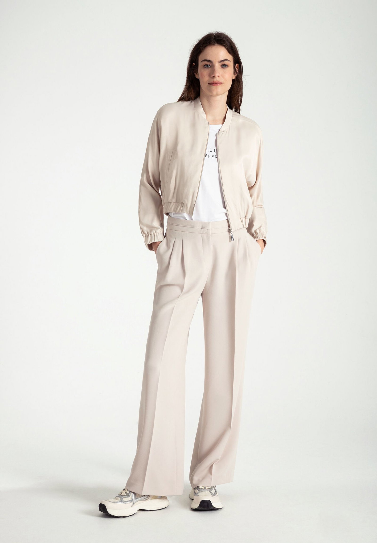 More & More |  More & More Satin-Blouson  | 40 | ecru