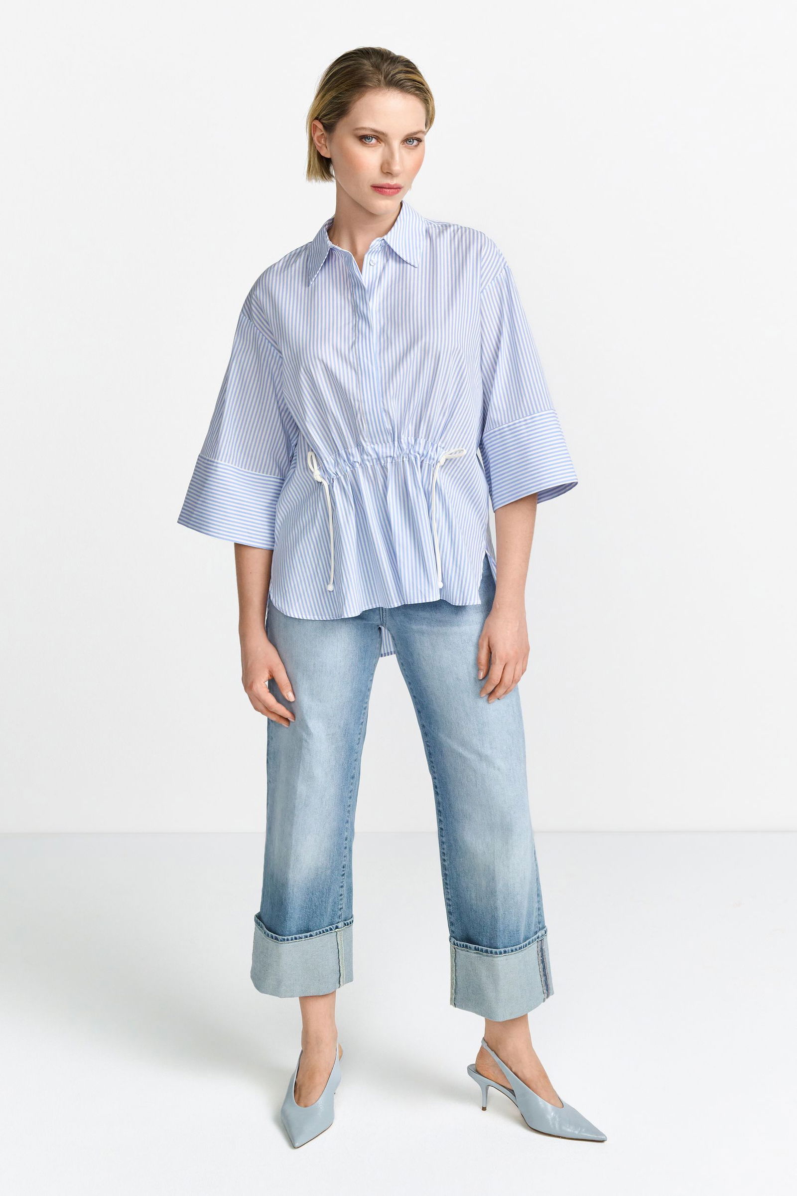 c318837089a585aef511a3da28738cc2 Rich & Royal | Rich & Royal Druckbluse | 40 | skyway blue