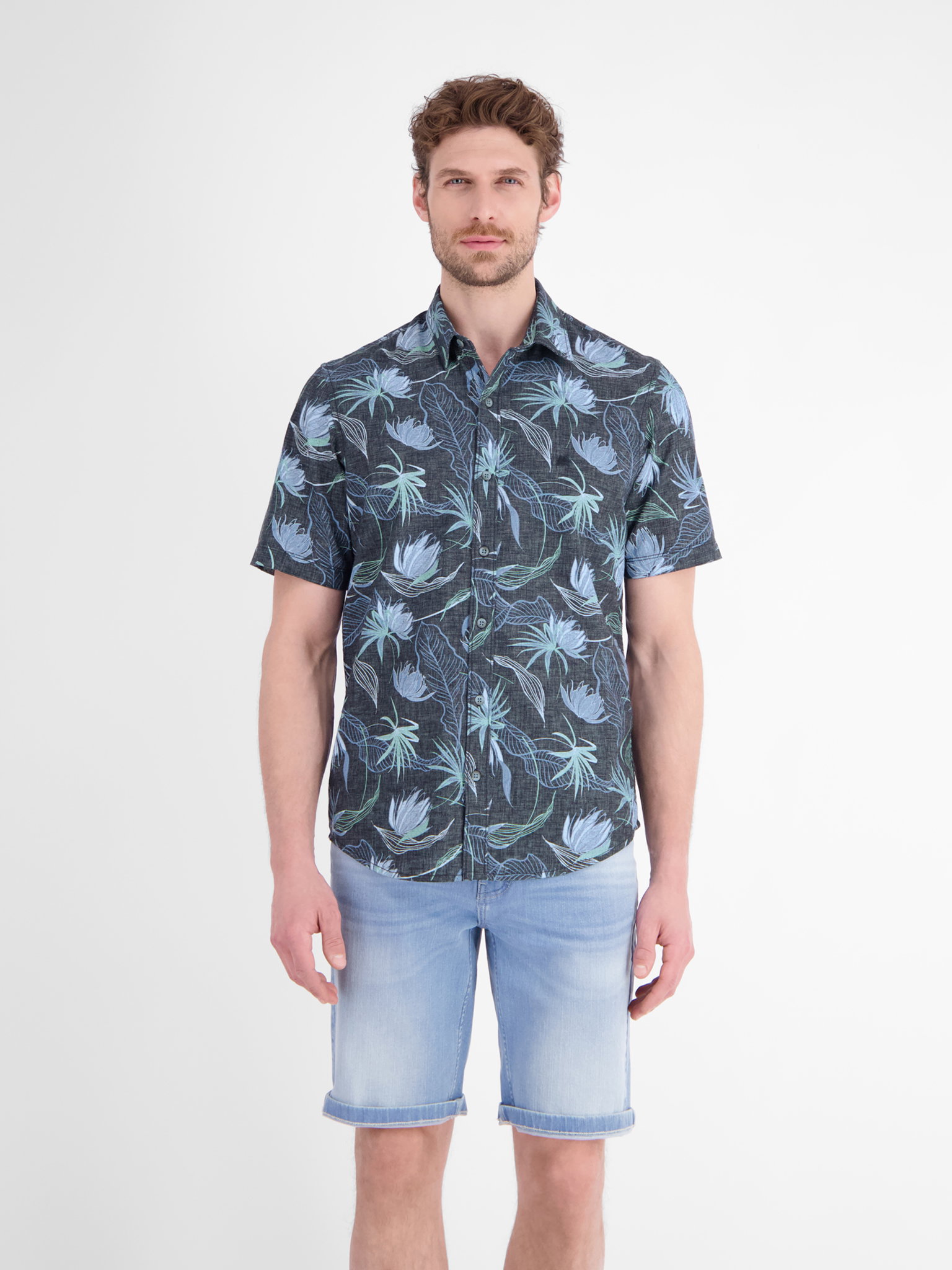HEMD 1/2 ARM, CLASSIC NAVY #3