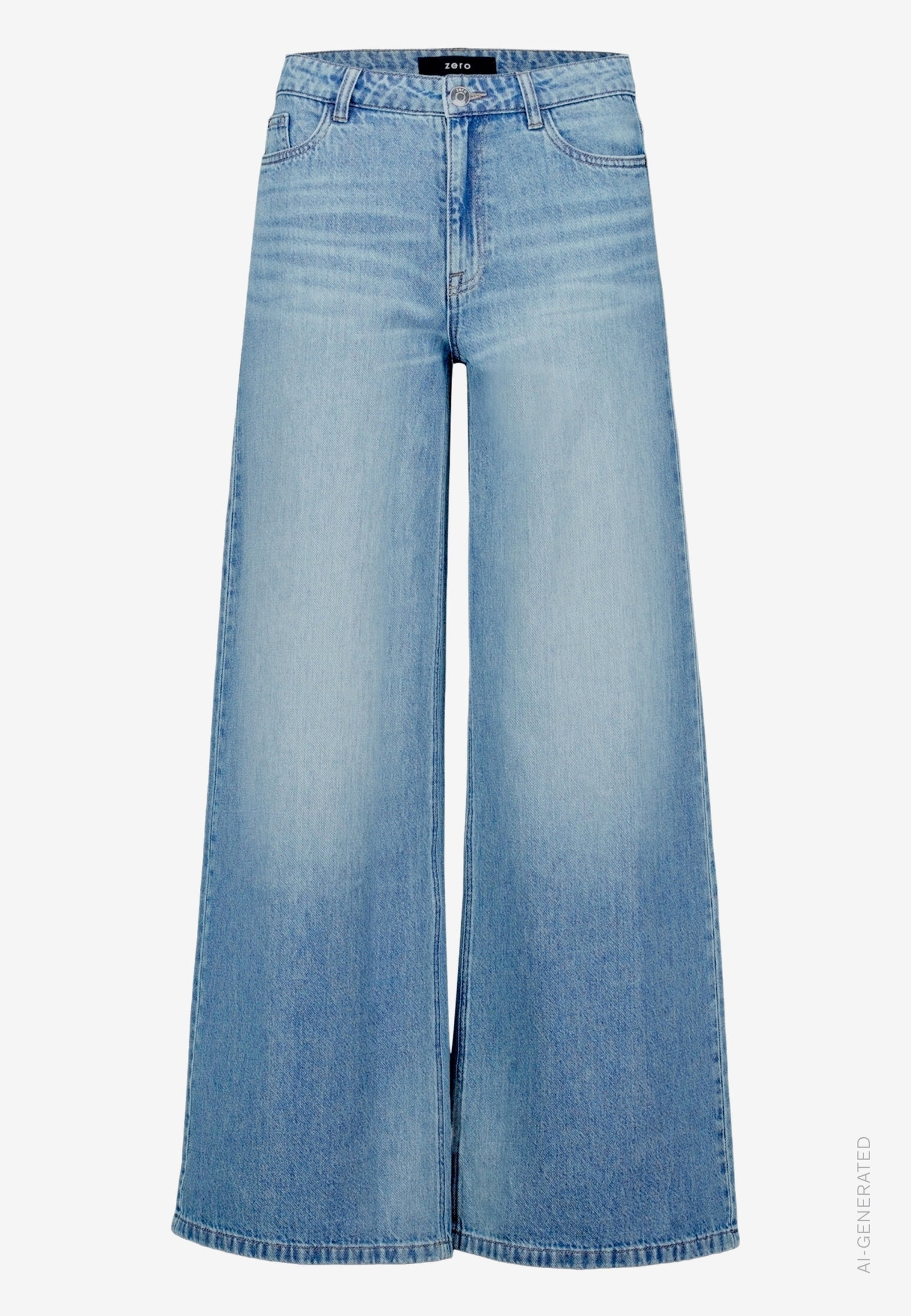 Hose Jeans 1/1 Länge, Middle Blue Denim #1