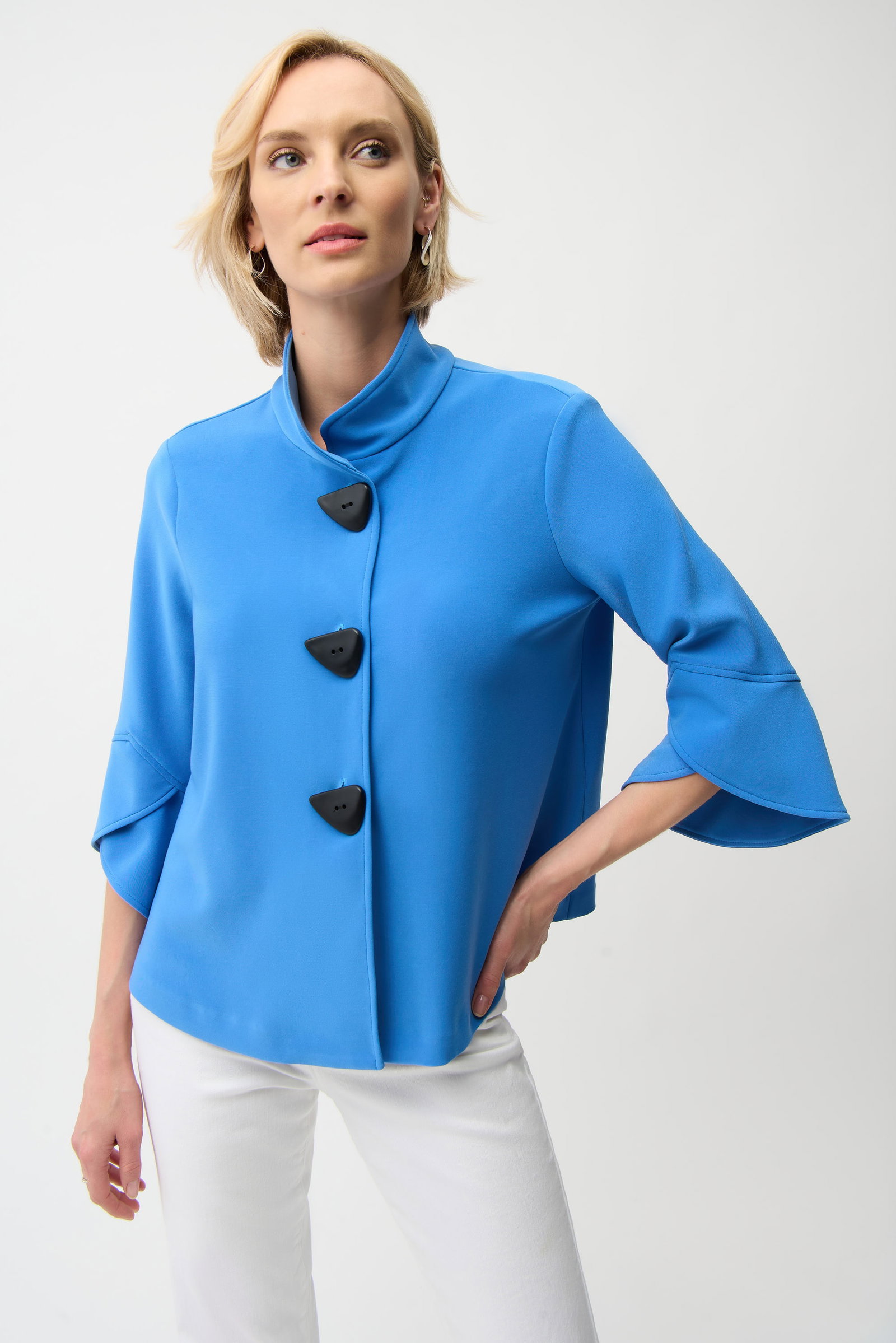 Joseph Ribkoff  Trapezjacke mit Stehkragen und Tulpenärmeln #1
