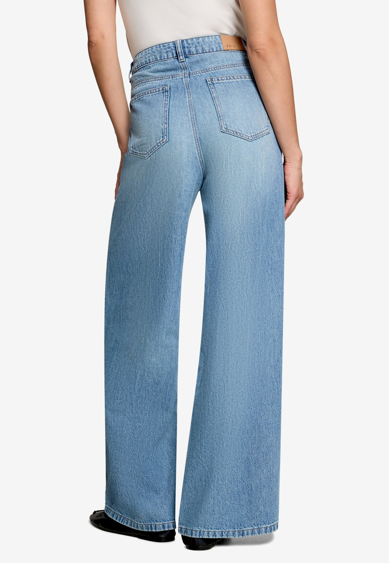 Hose Jeans 1/1 Länge, Middle Blue Denim #3