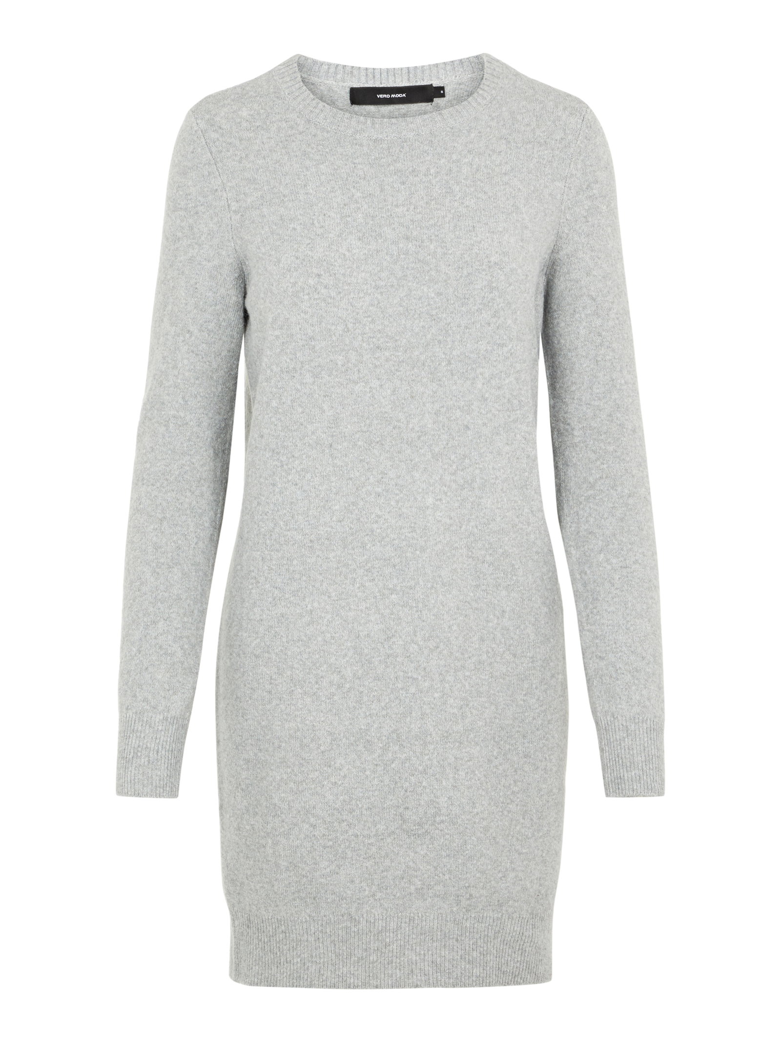 VMDOFFY LS O-NECK DRESS GA NOOS, Light Grey Melange #1