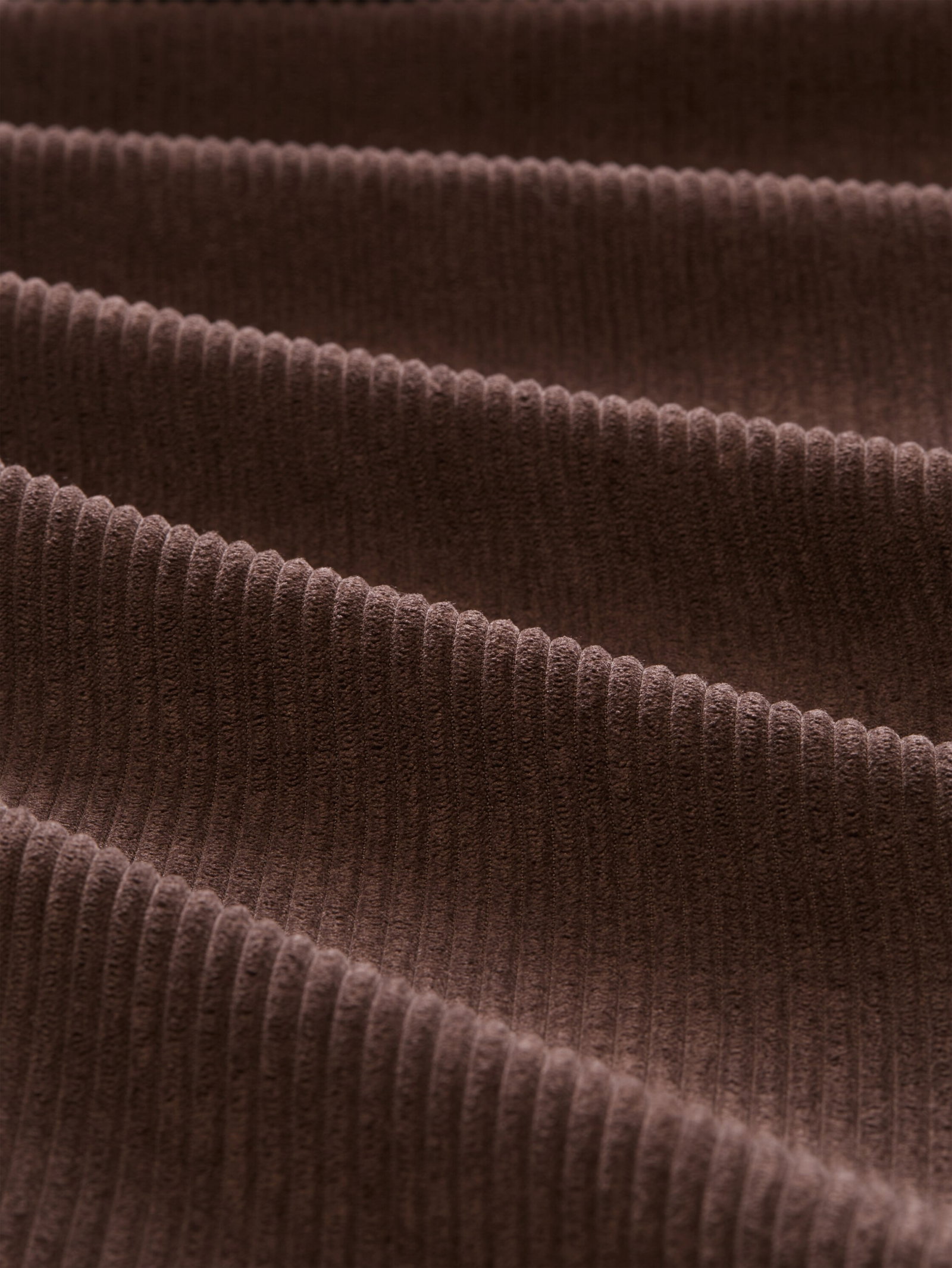 barrel corduroy pants, cool dark brown #8