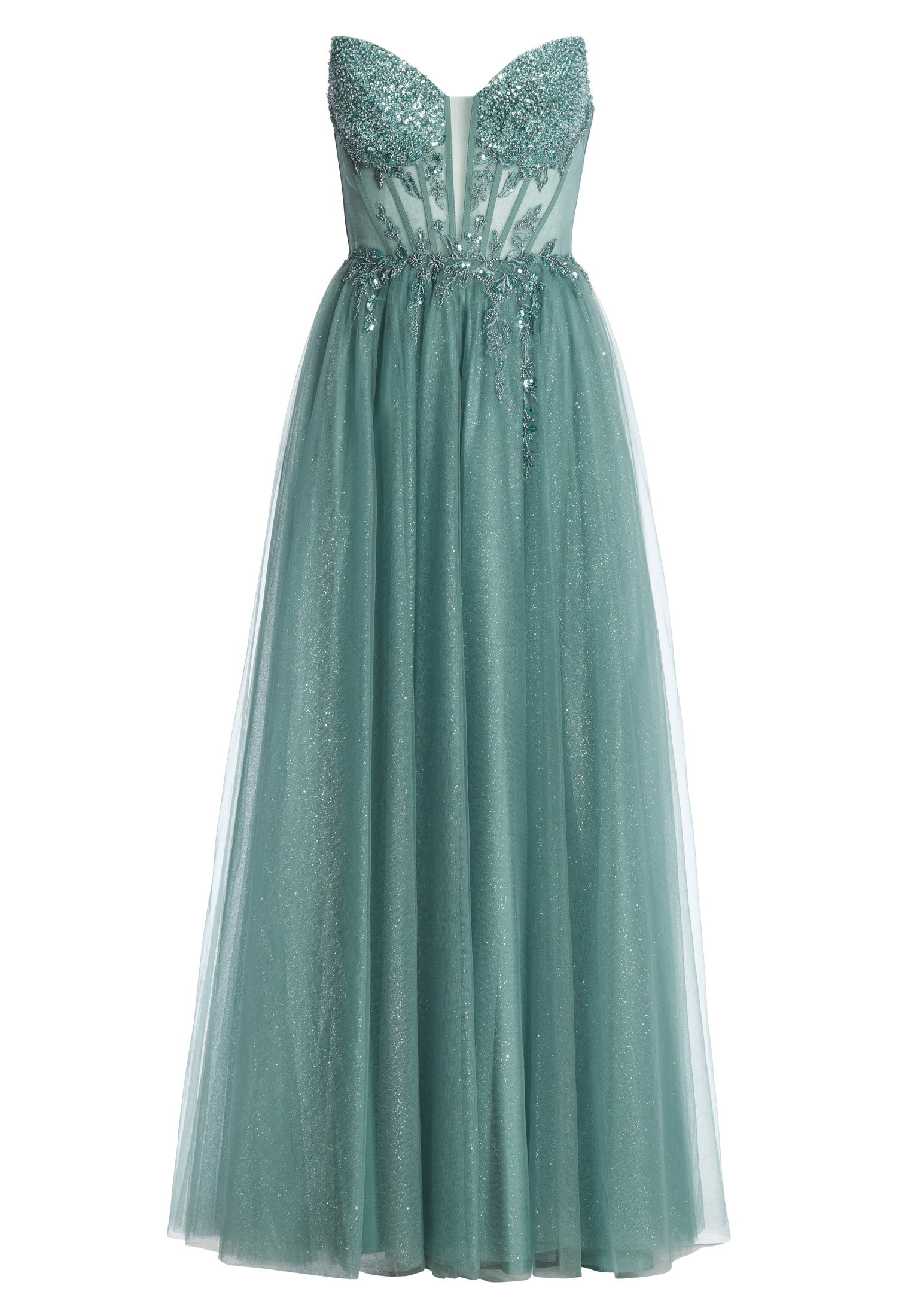 Tüllkleid mit Schimmereffekt, deepl slate #1