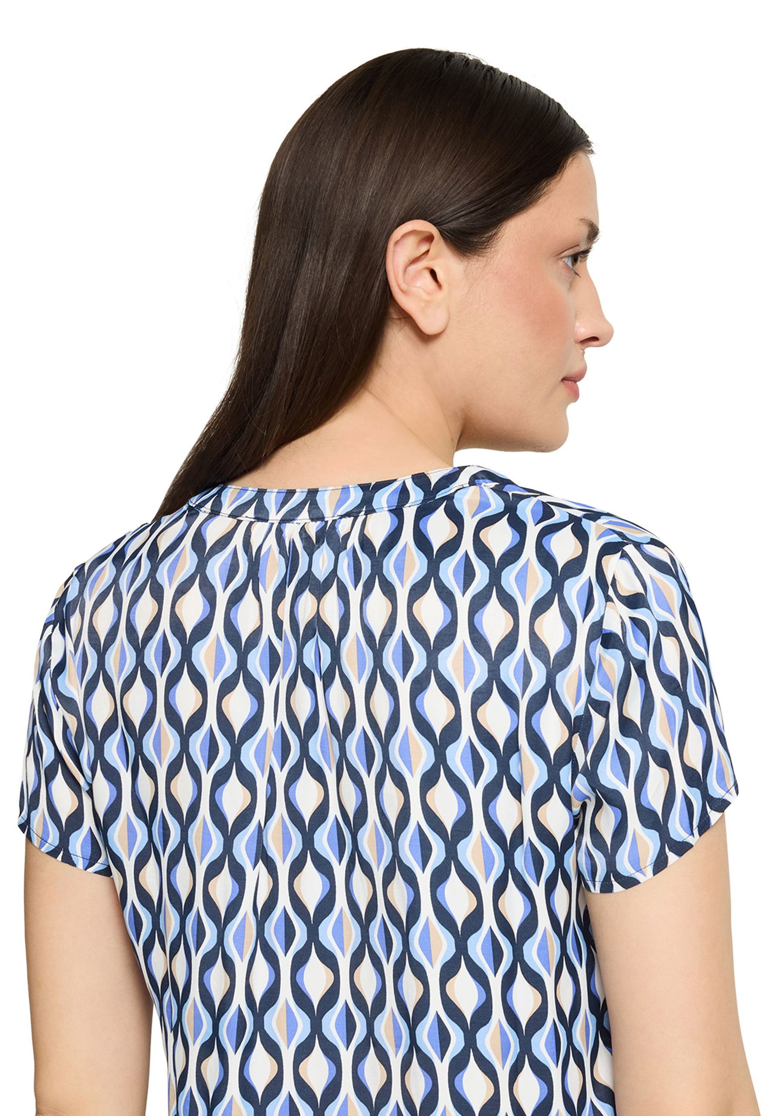 Betty Barclay |  Betty Barclay Druckbluse  | 38 | blau/weiß