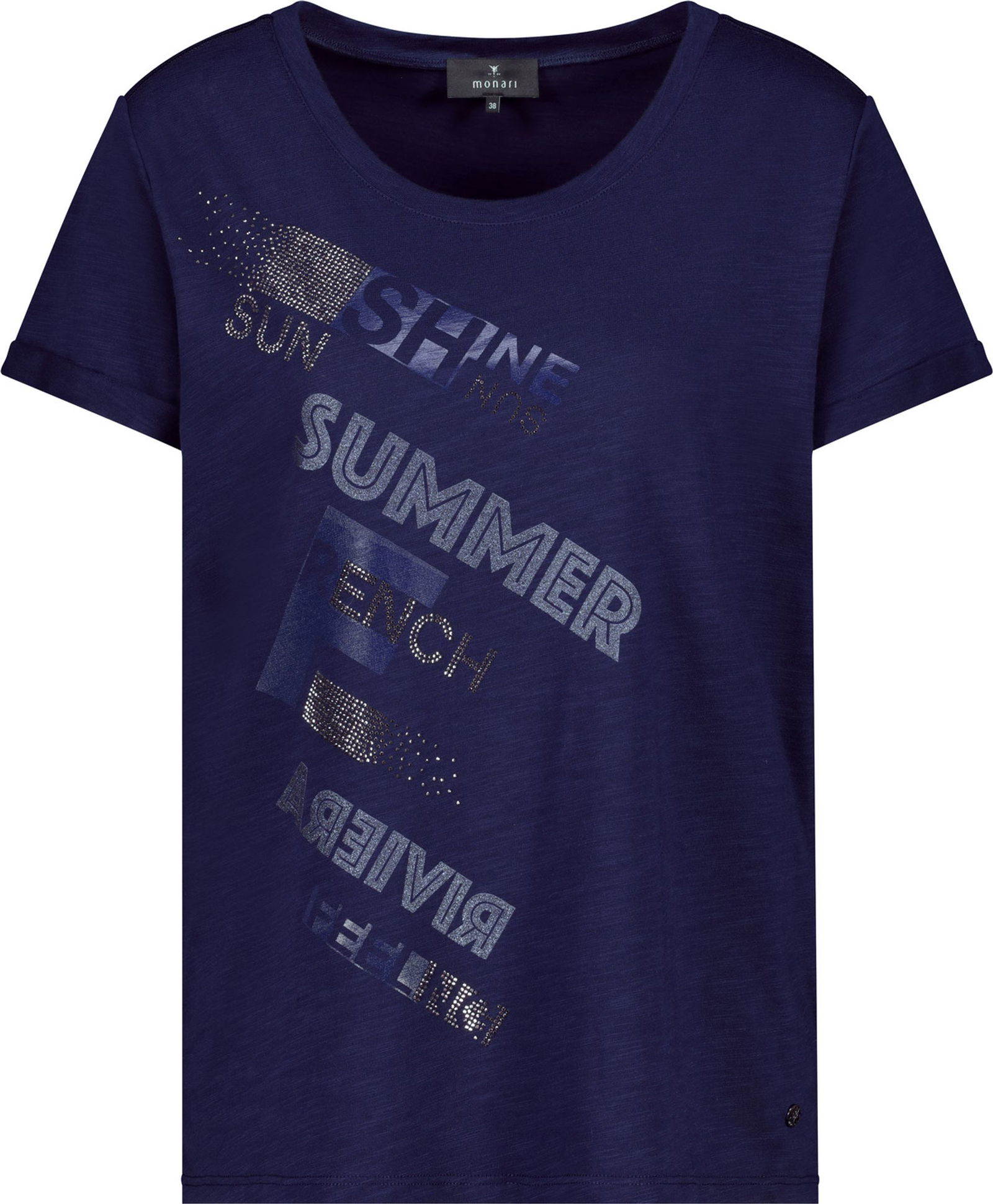 Monari | T-Shirt, navy blue | 44 | navy blue