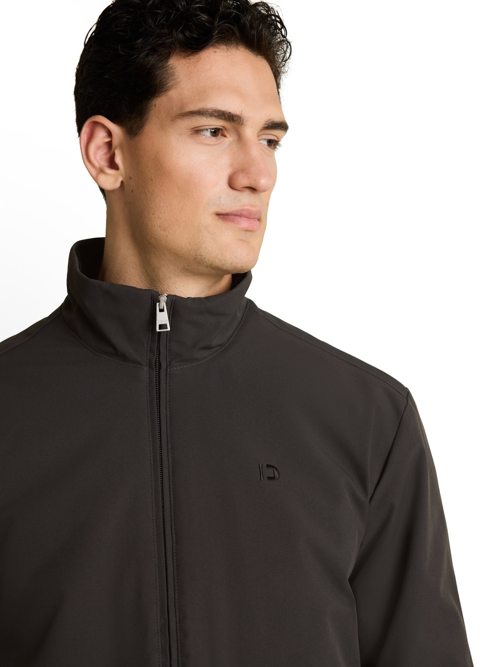 stand-up collar blouson, Coal Mine Grey #5