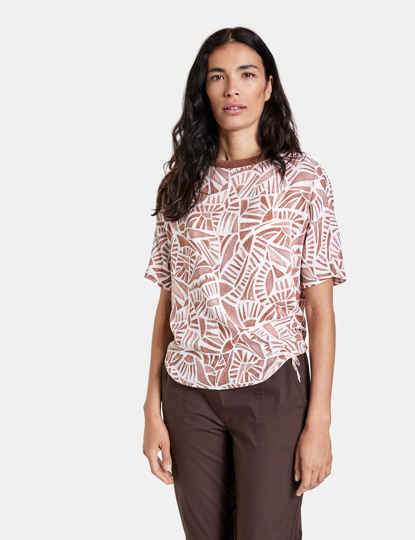 Gemustertes Blusenshirt EcoVero