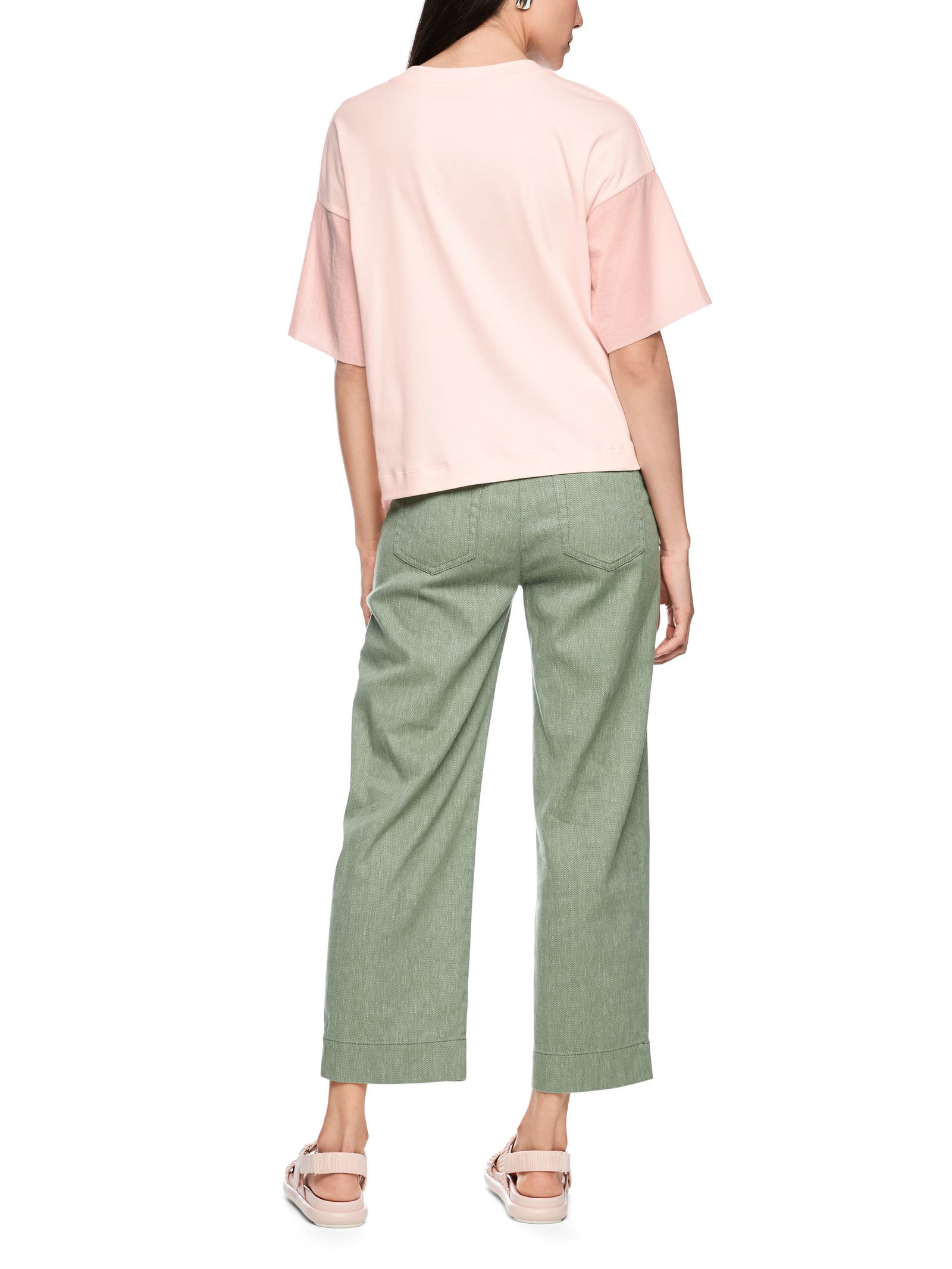 Marc Cain Sports |  T-Shirt im Materialmix | 46 | 1326_202