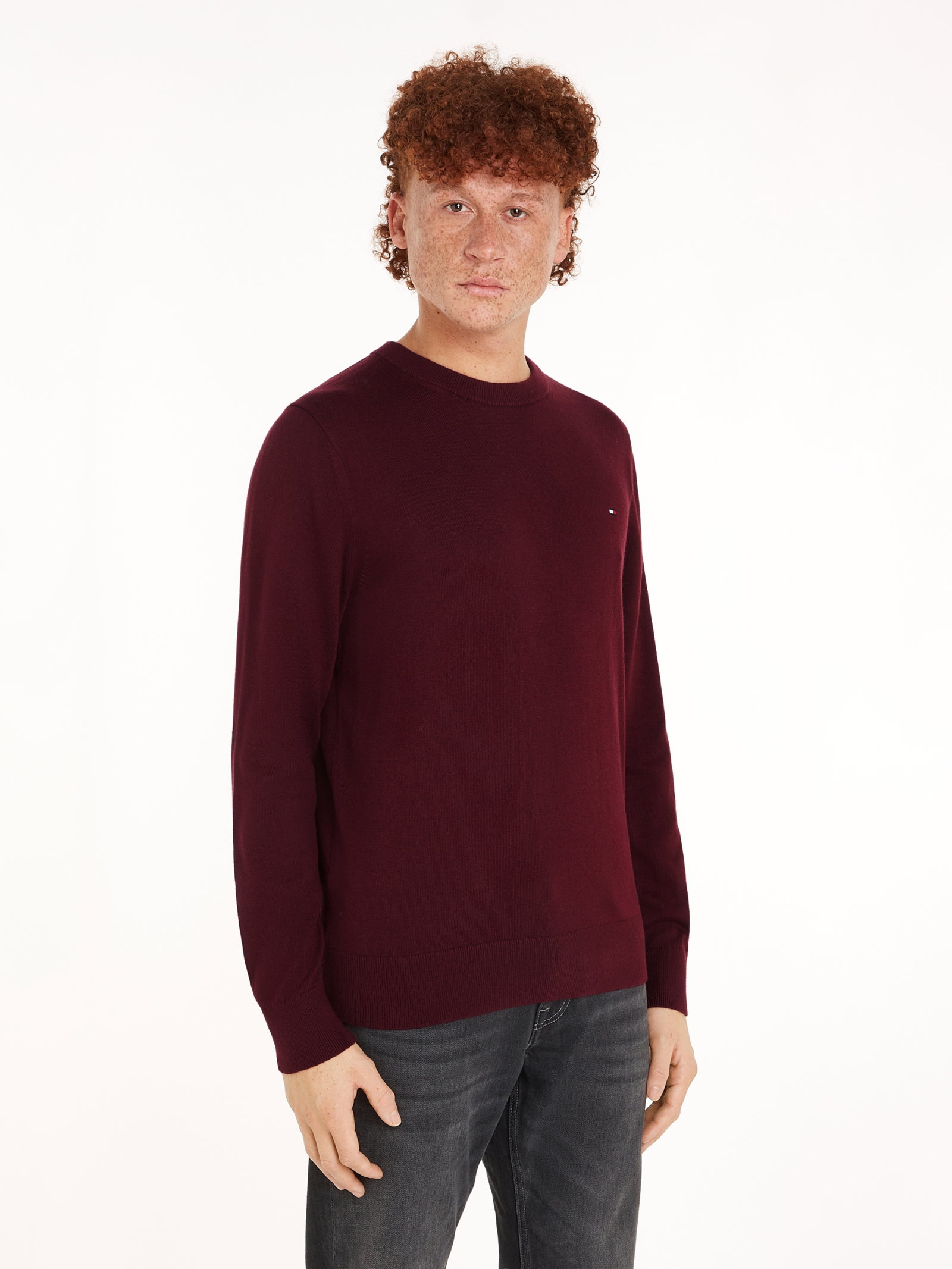 PIMA ORG CTN CASHMERE CREW NECK, PURPLE #11