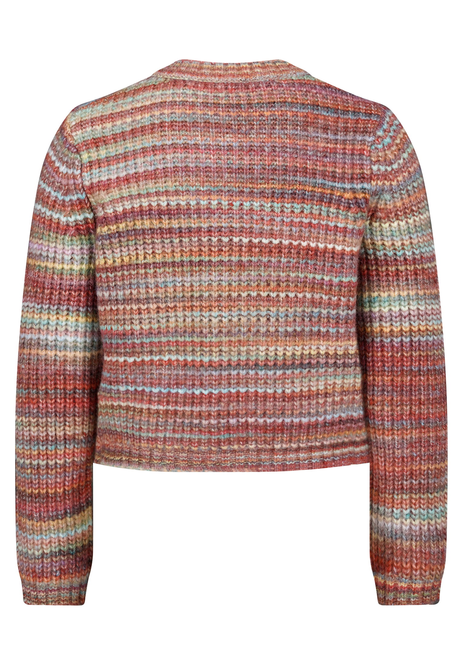 Strickjacke Kurz 1/1 Arm, Pink/Green #2