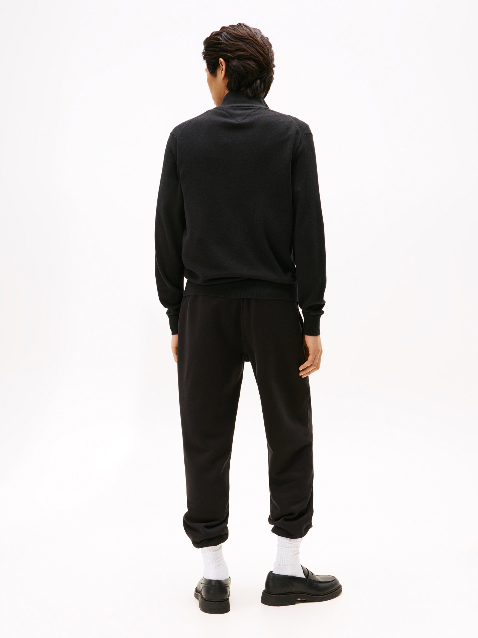 PIMA ORG CTN CASHMERE ZIP THRU, BLACK #3