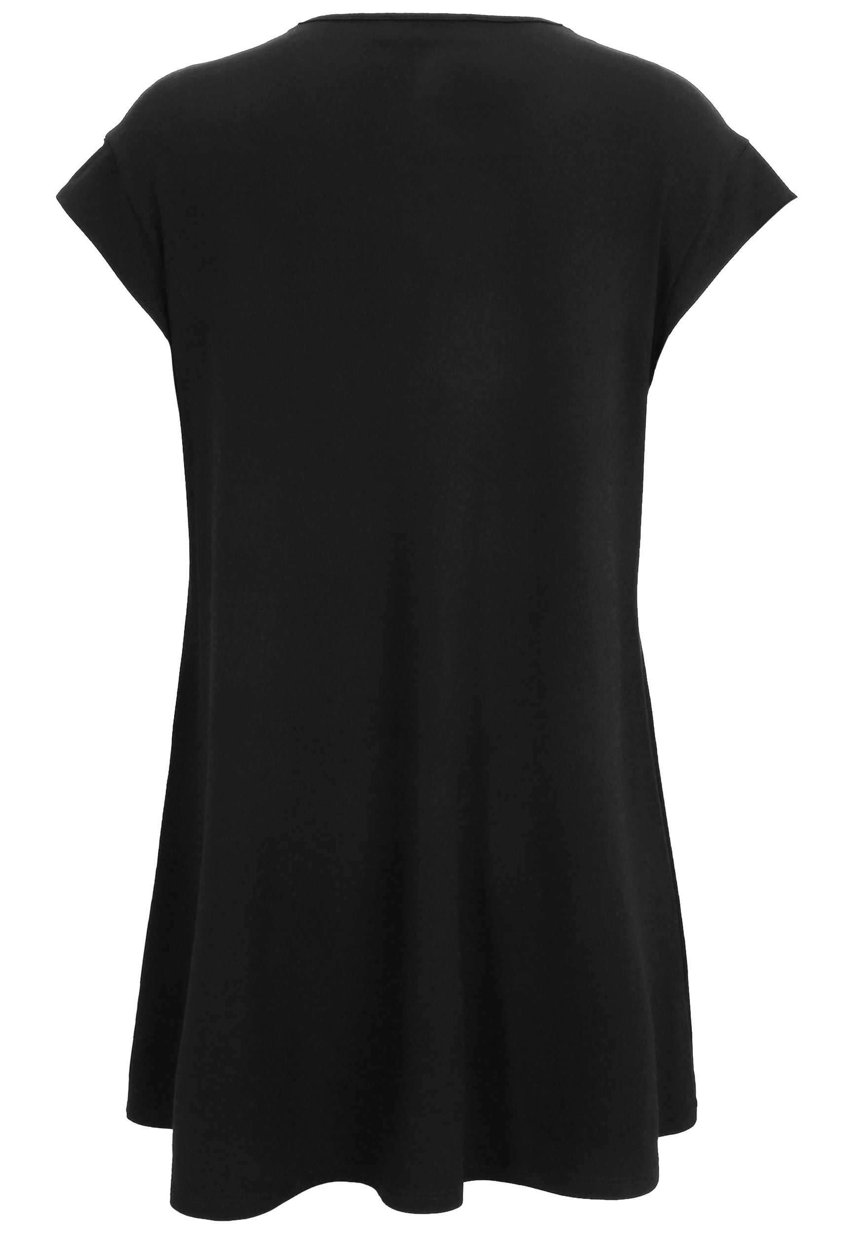Doris Streich |  Doris Streich Druckbluse  | 50 | schwarz