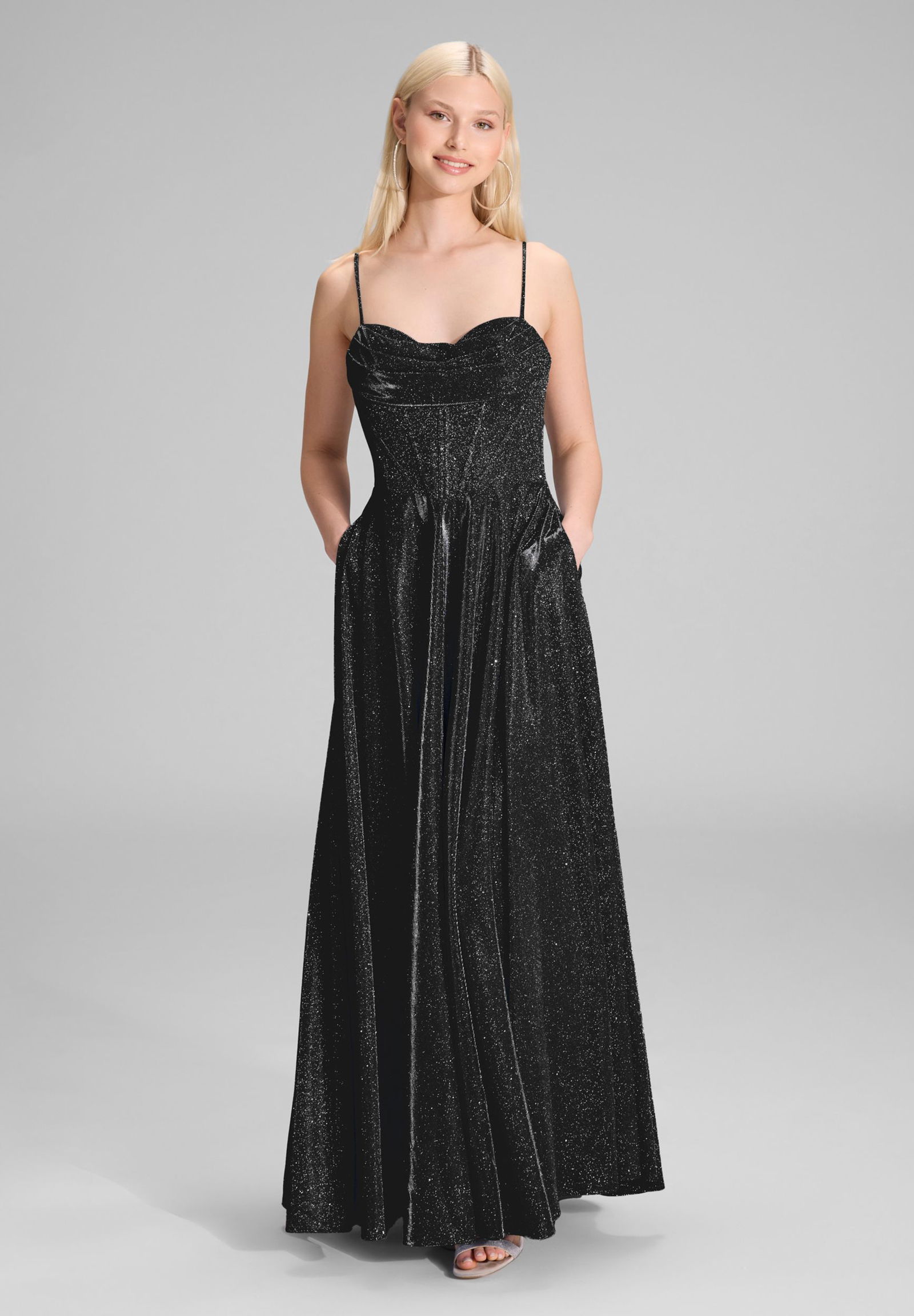 Hey Kyla |  Hey Kyla  Schimmerndes Abendkleid | 36 | black