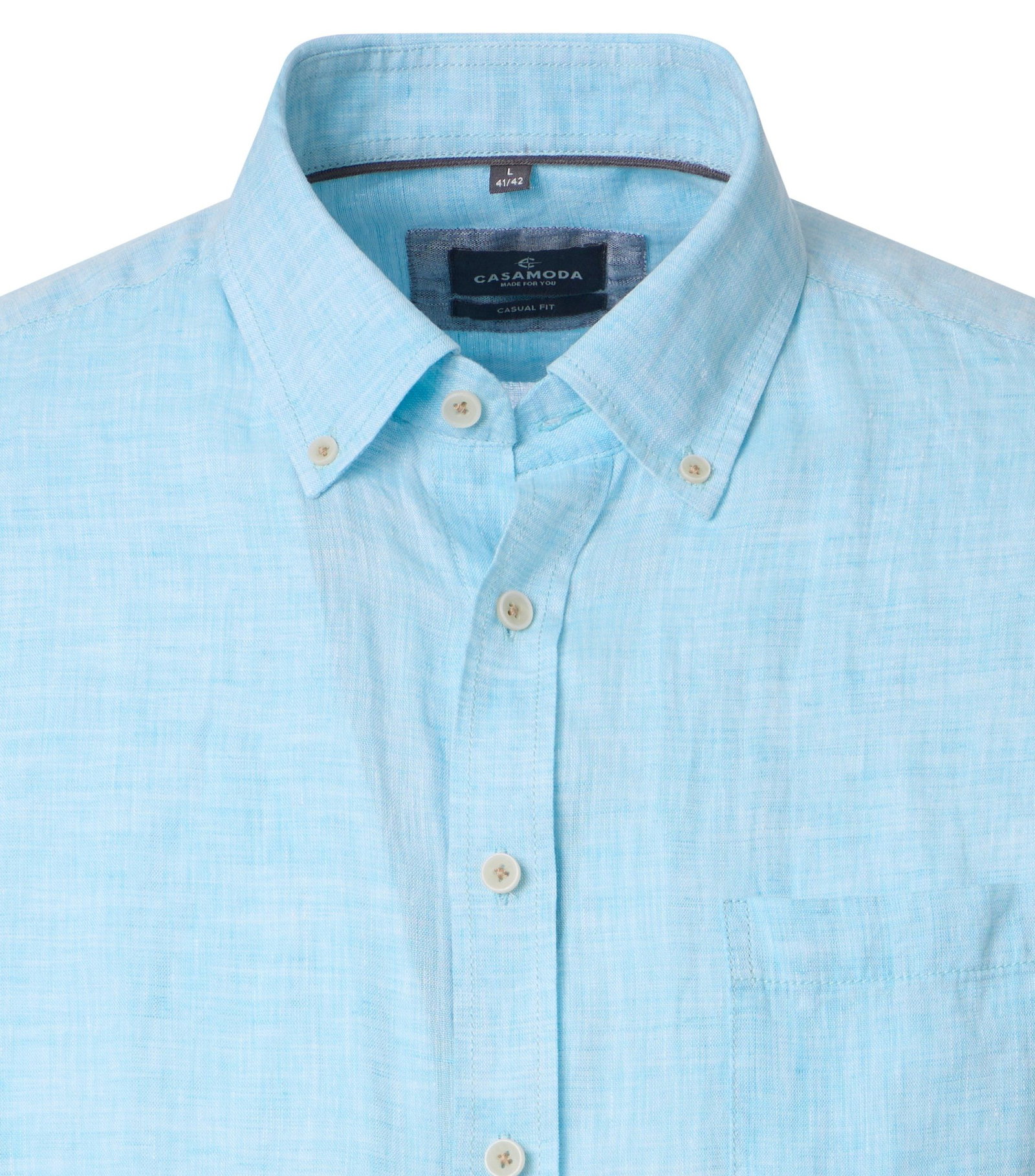 Casa Moda |  Casa Moda Hemd Regular Fit  | M | türkis