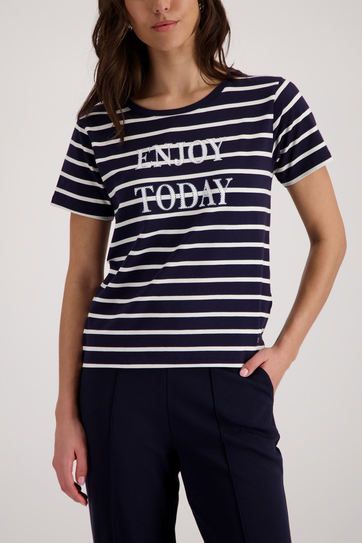 T-Shirt, marine ringel #2