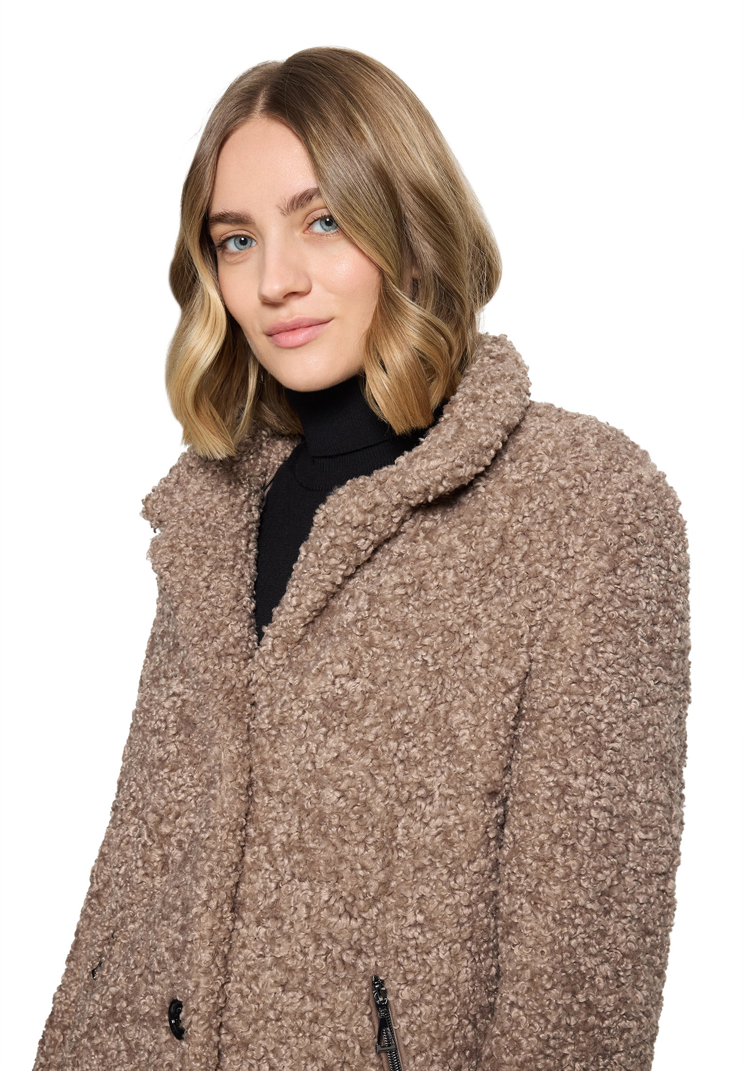 Jacke PlUEsch, Golden Almond #9