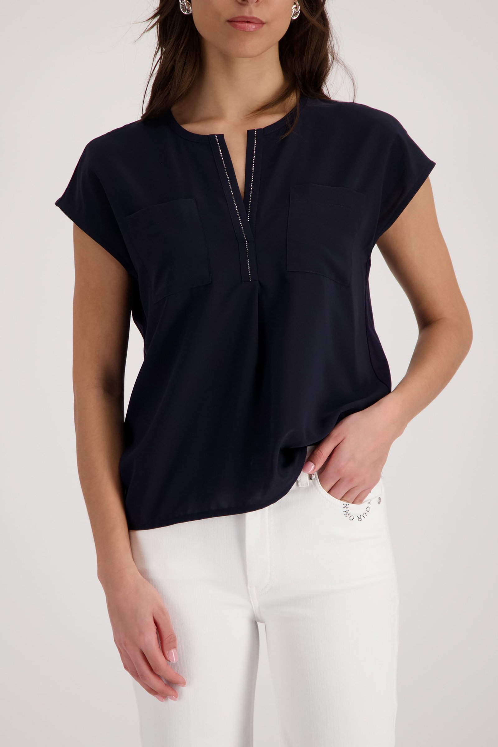 Monari |  Bluse, marine | 36 | marine