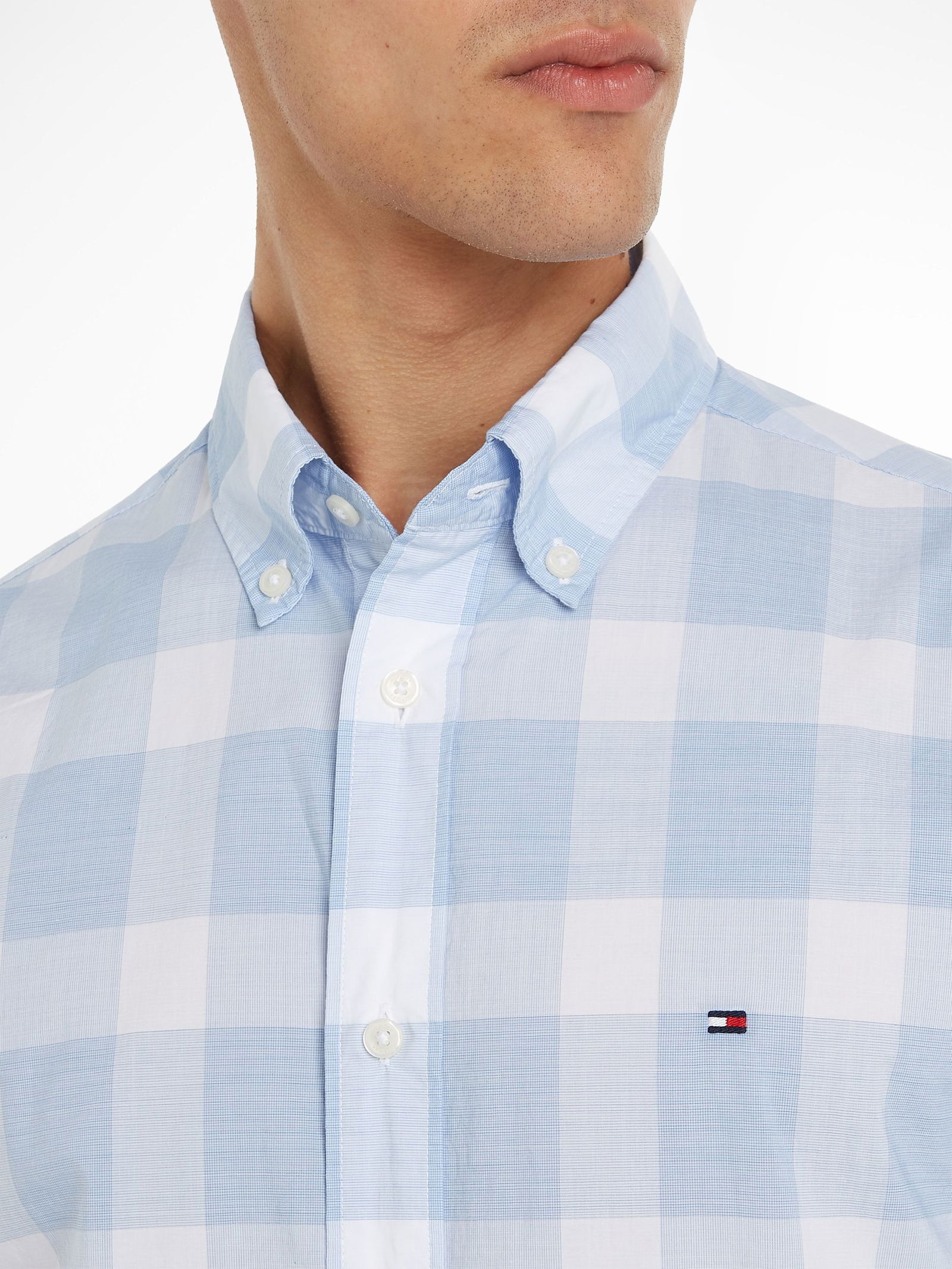 CRINKLE LARGE CHK RF SHIRT