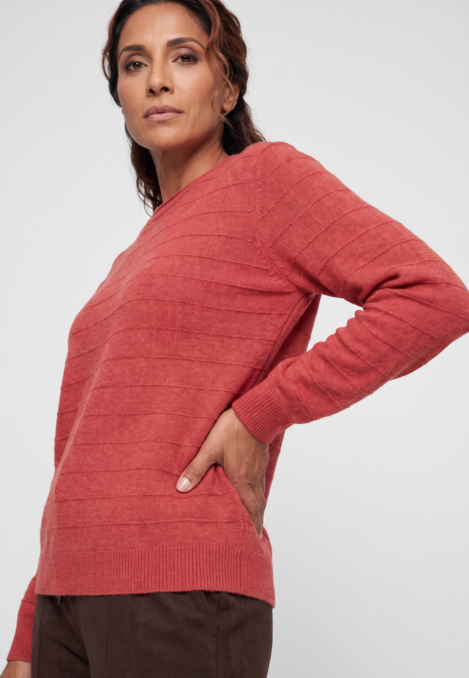 Pullover Long Sleeves, Sienna Red #5