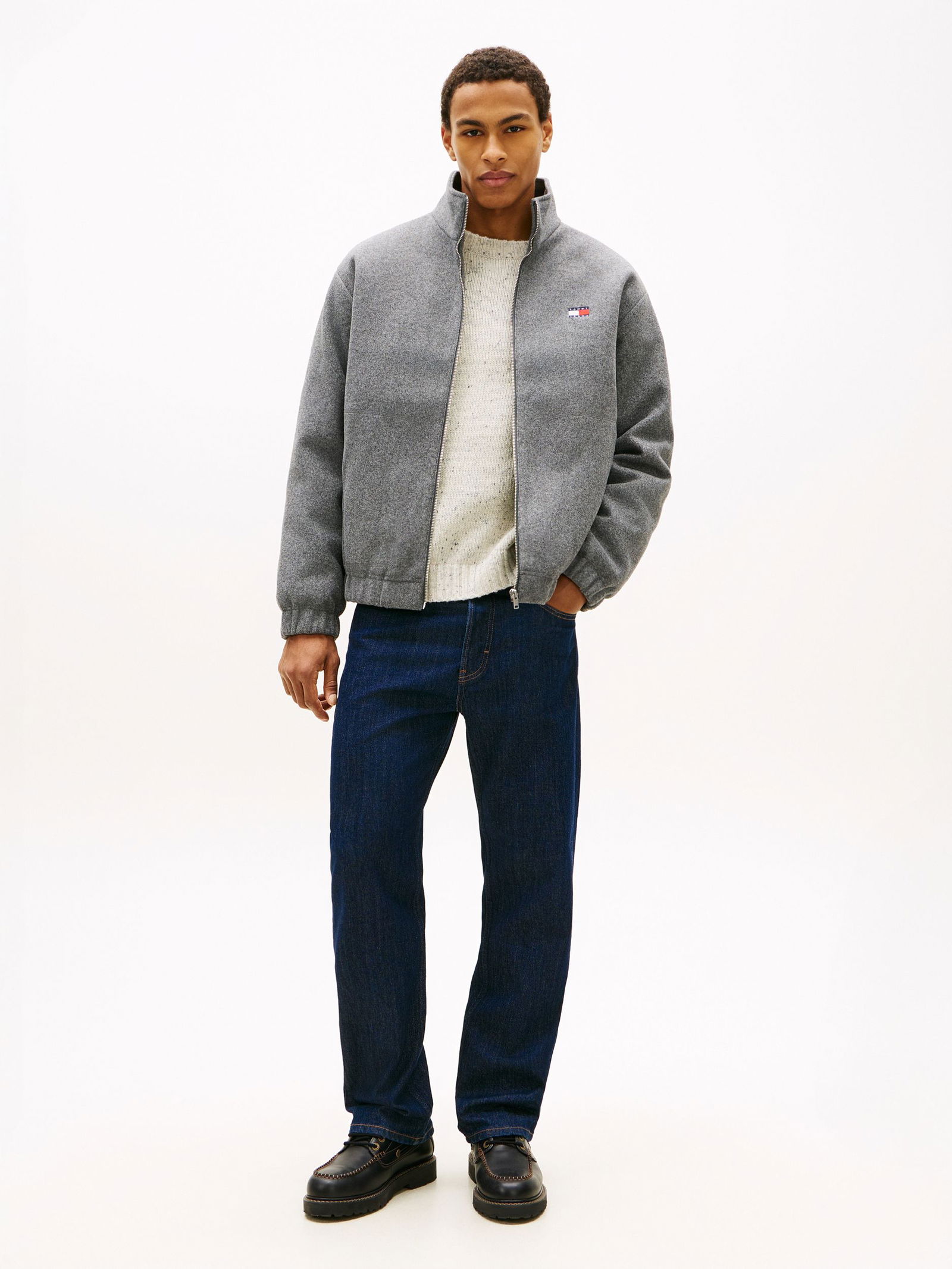 Tommy Jeans |  Tommy Jeans Blouson  | S | light grey heather