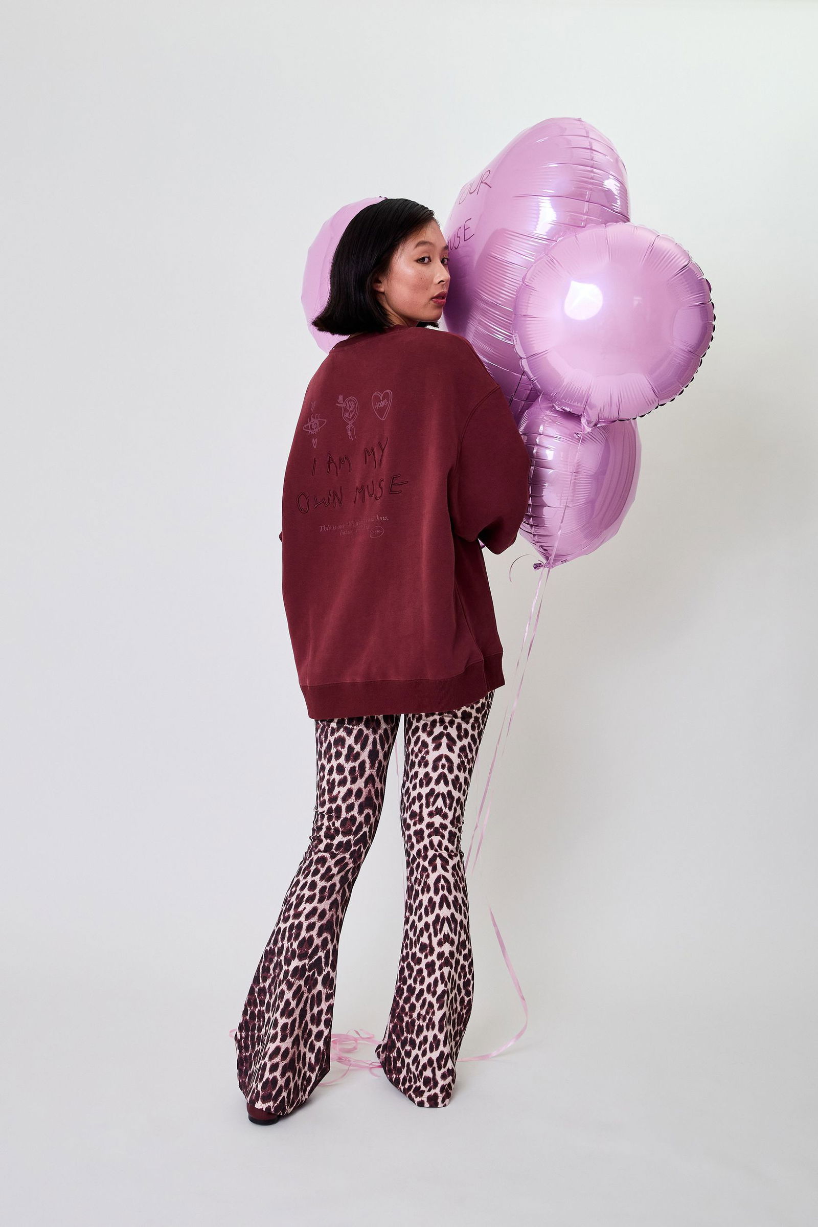 d04aadf26c3277b85c0e1b7de3259733 Oh April | Oh April Oversized Sweater Muse Cherrywood | XS | 1202_3006