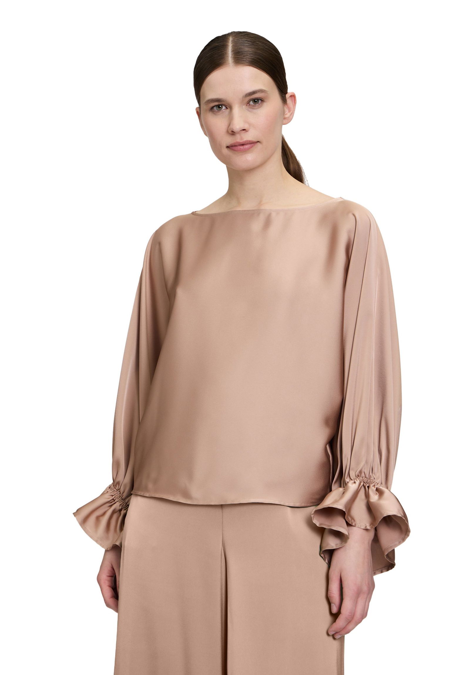 V by Vera Mont | Satin-Bluse | 42 | macchiato