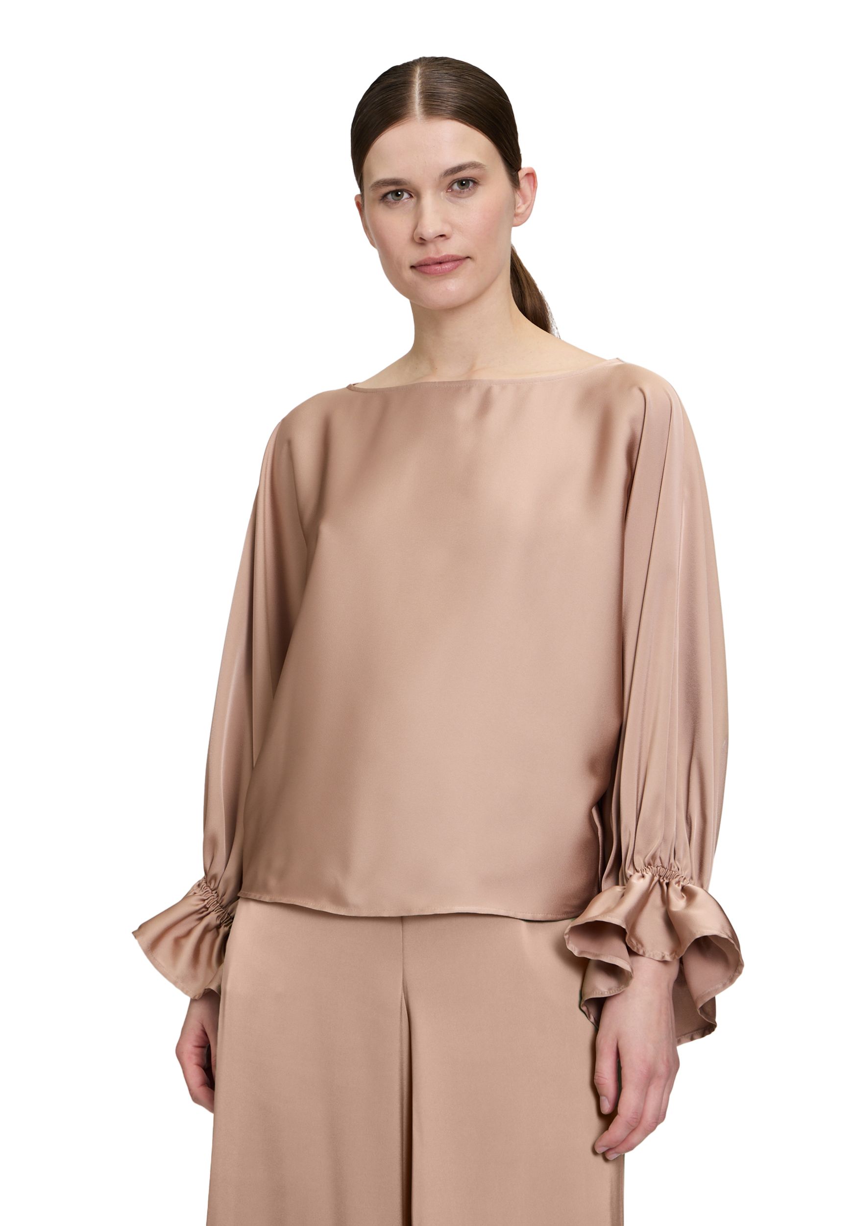 V by Vera Mont |  Satin-Bluse | 42 | macchiato