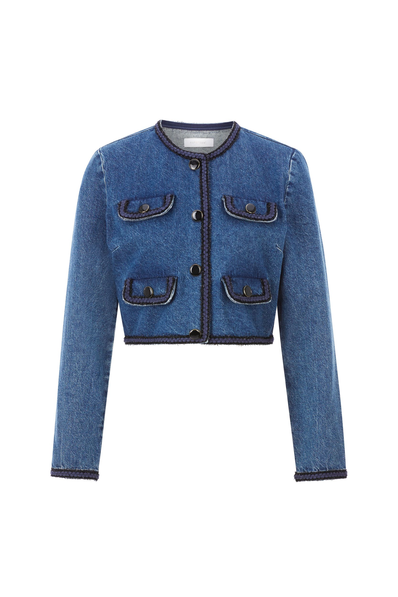 Rich & Royal |  Rich & Royal Jeansjacke  | 38 | denim blue