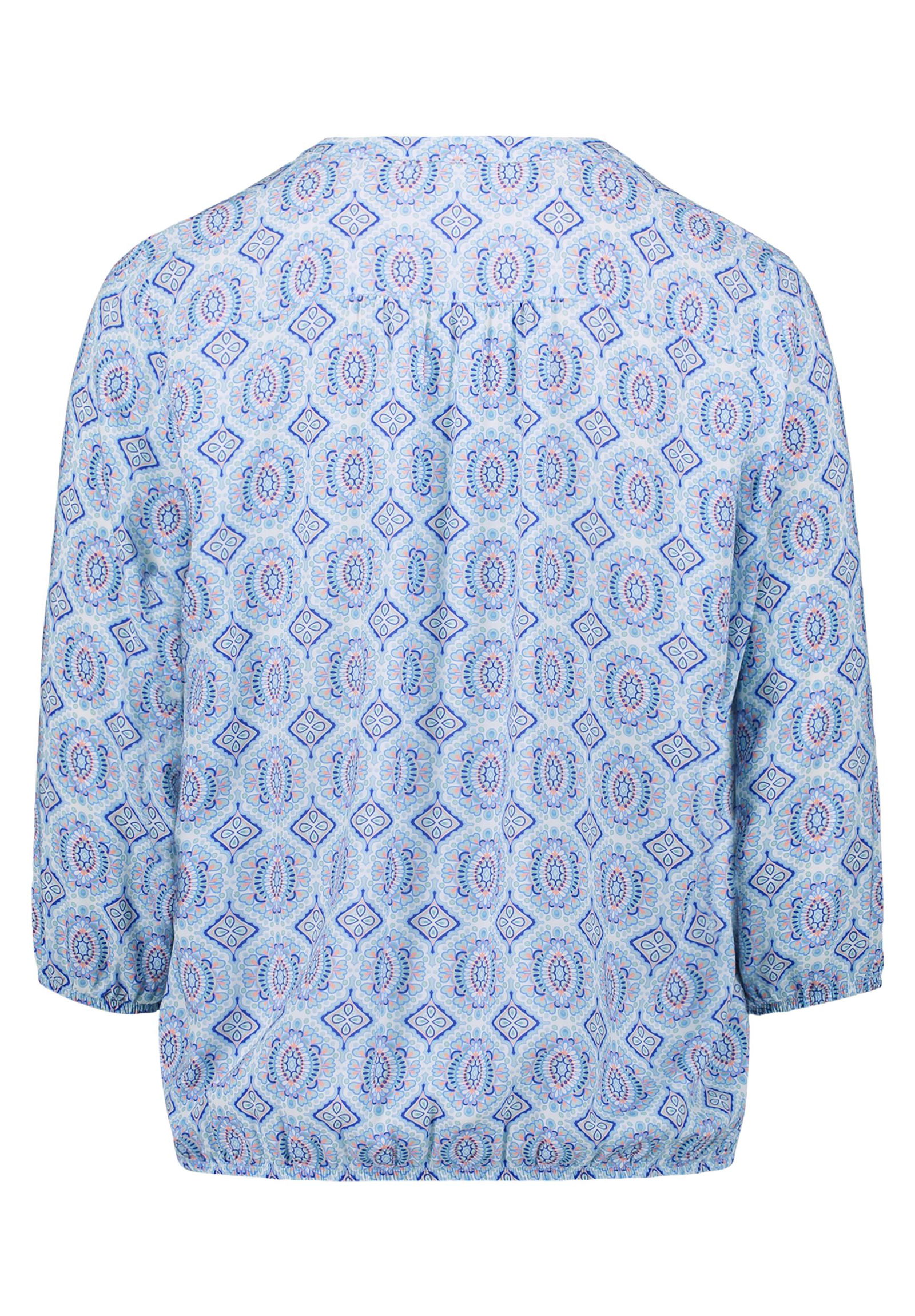 e44d1cd7f02ea21f88a1c1a359ed5e92  |  Bluse Kurz 3/4 Arm, Blue/Rosé | 40