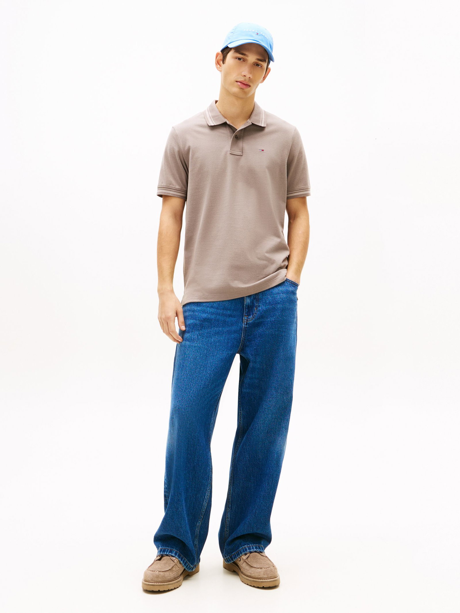f01f7d491a50069306ea99f934d30b6c Tommy Jeans | Tommy Jeans Poloshirt | L | ivy mink