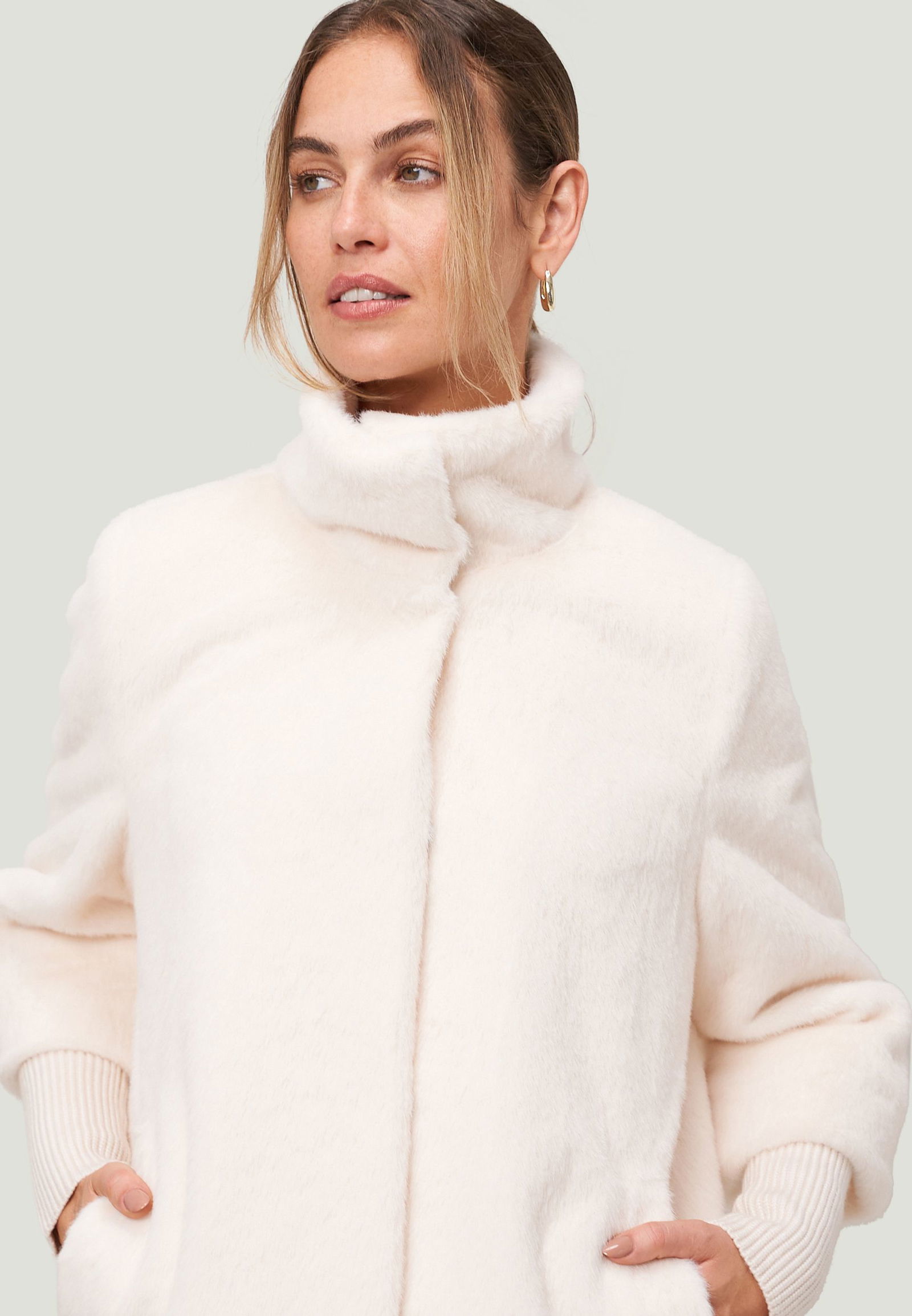 c09b5312eb8329554b9c78e22dd89be8 Zero |  Zero Klassischer Mantel  | 36 | eggnog