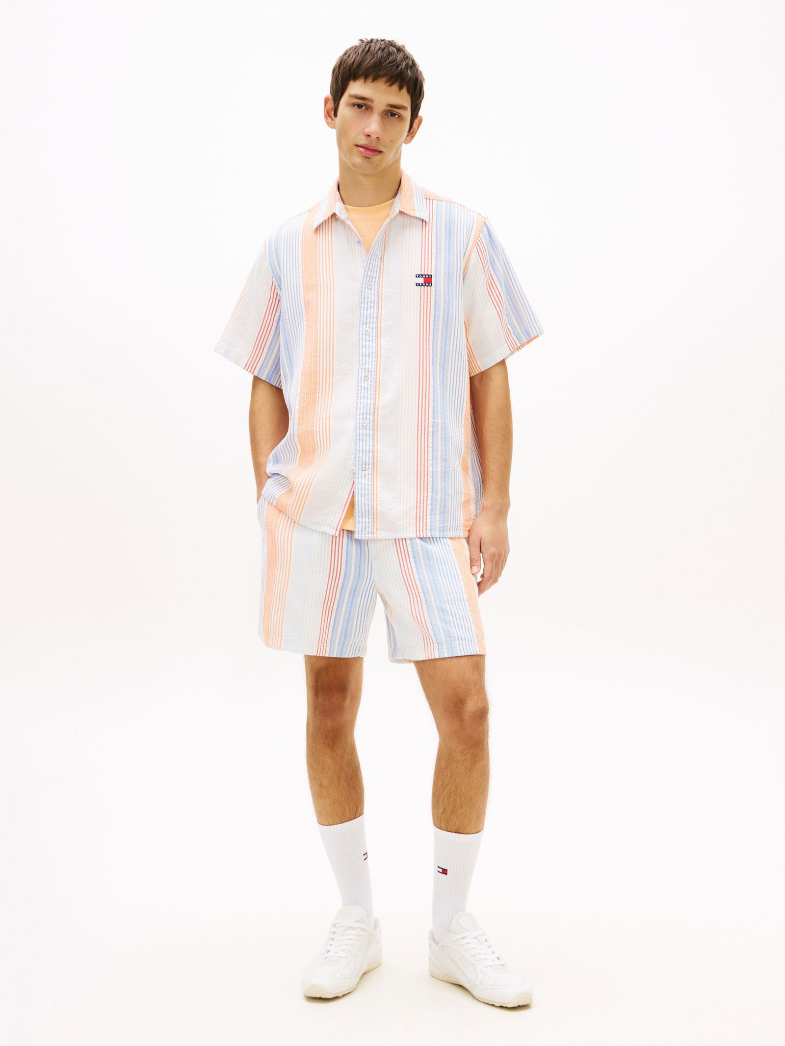 Tommy Jeans |  Tommy Jeans Hemd Super Slim Fit  | S | ancient white