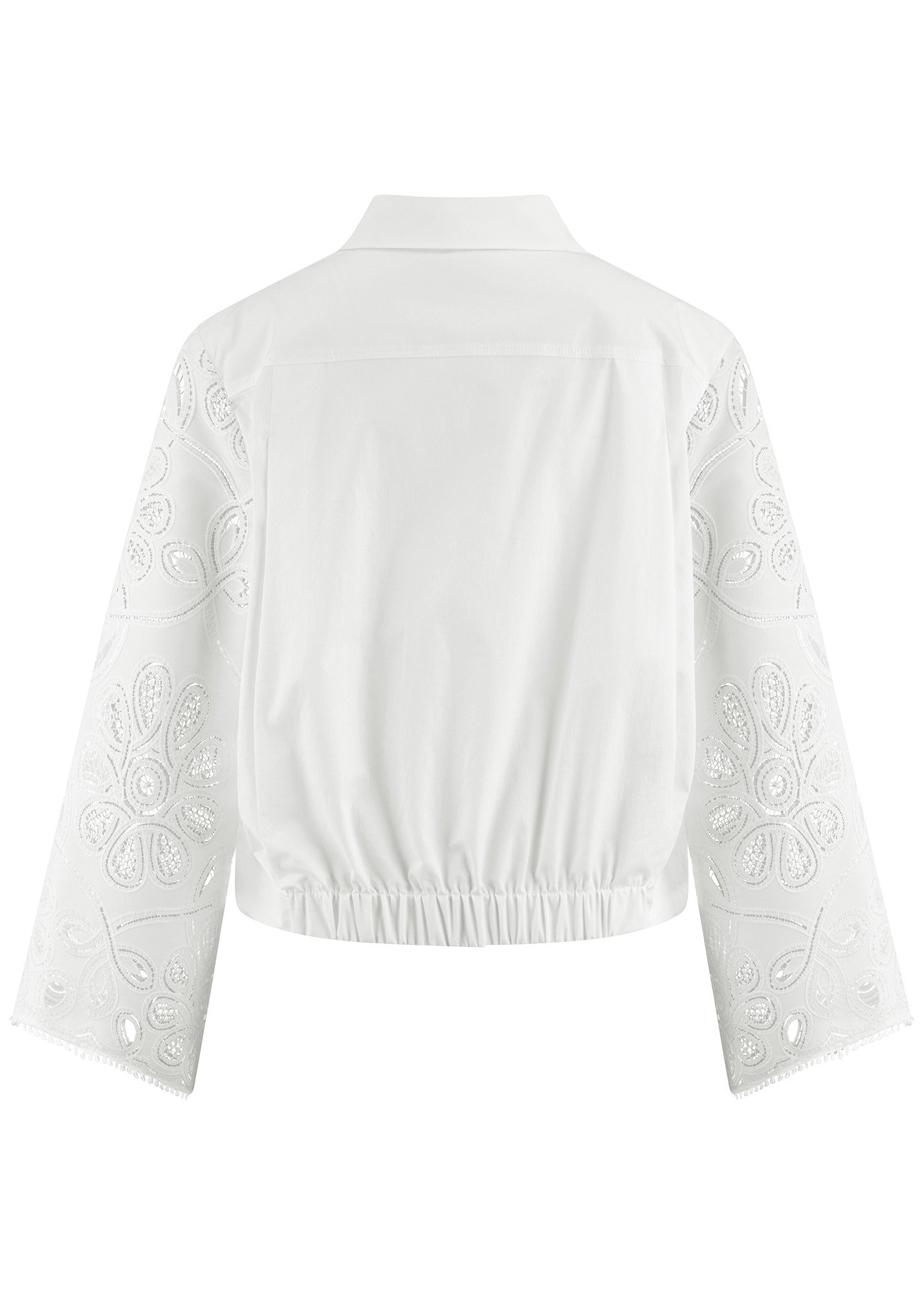 Riani Popelinebluse mit bestickten Ärmeln #2